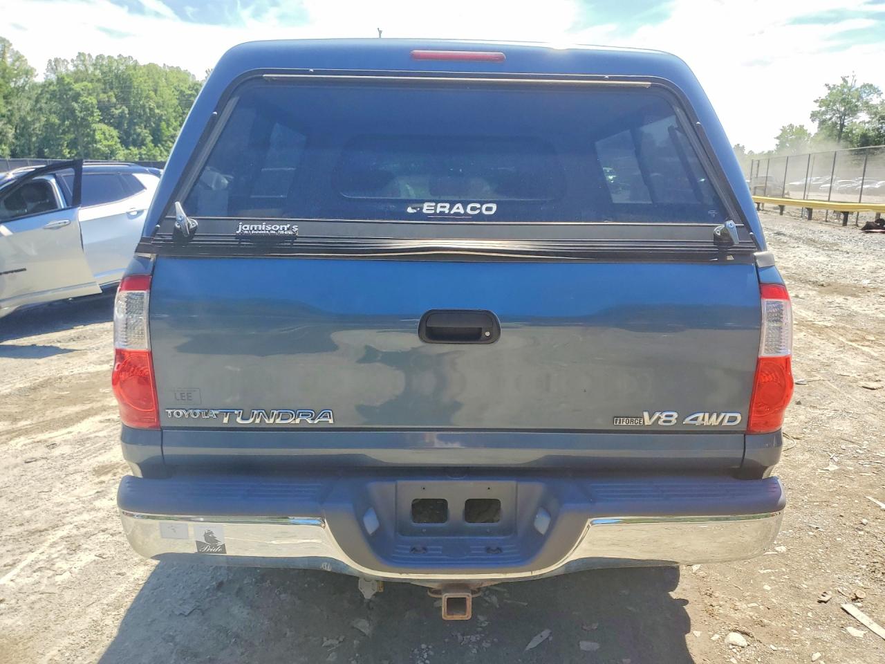 2006 Toyota Tundra Double Cab Sr5 Blue vin: 5TBDT44156S543197
