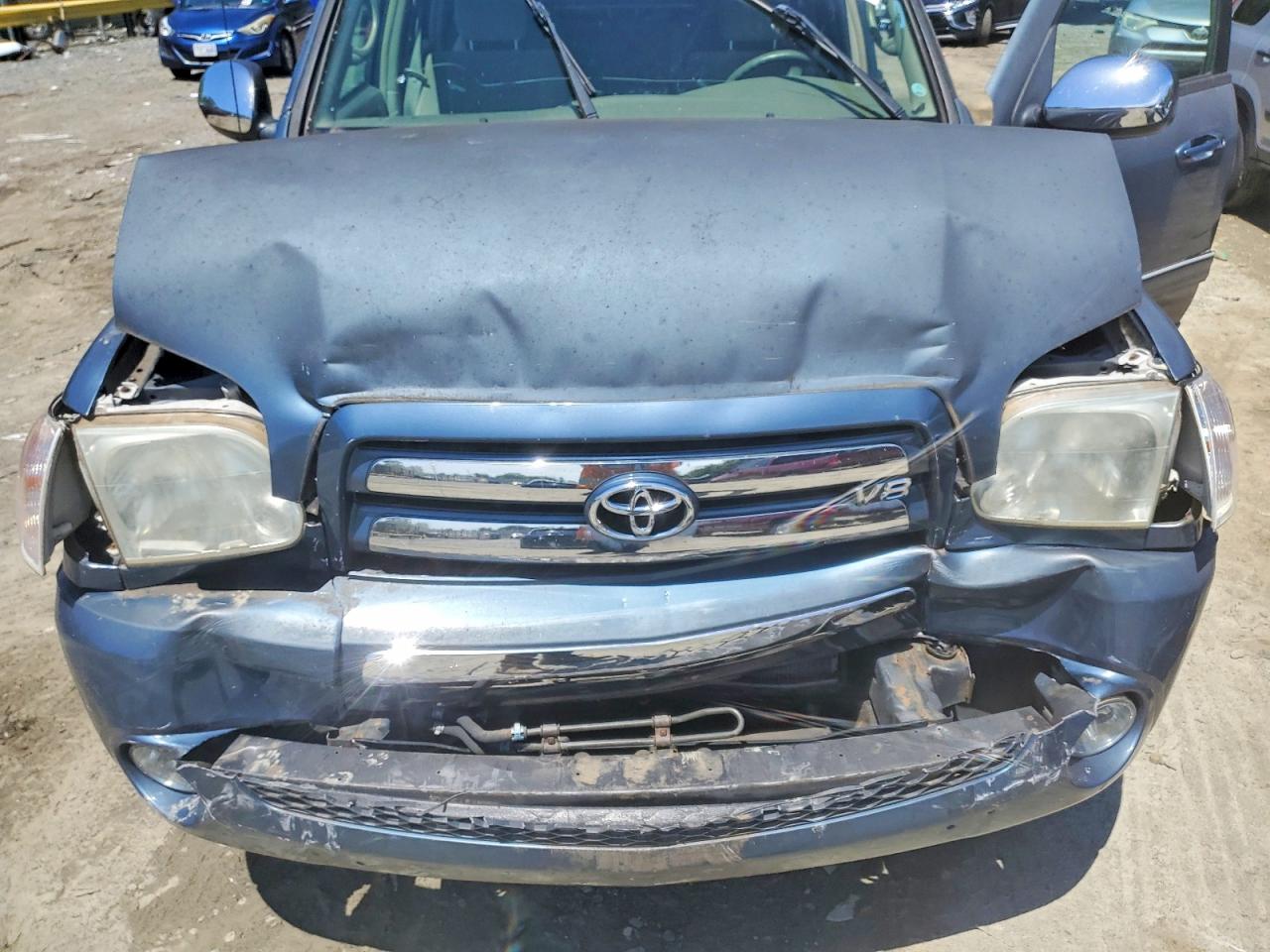 2006 Toyota Tundra Double Cab Sr5 Blue vin: 5TBDT44156S543197