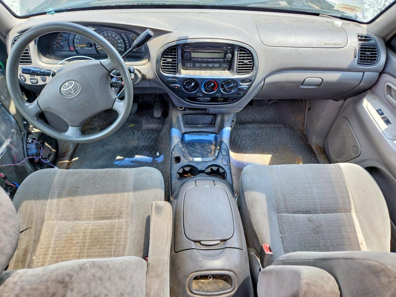 2004 Toyota Tundra Double Cab Sr5 Gray vin: 5TBDT44164S445339