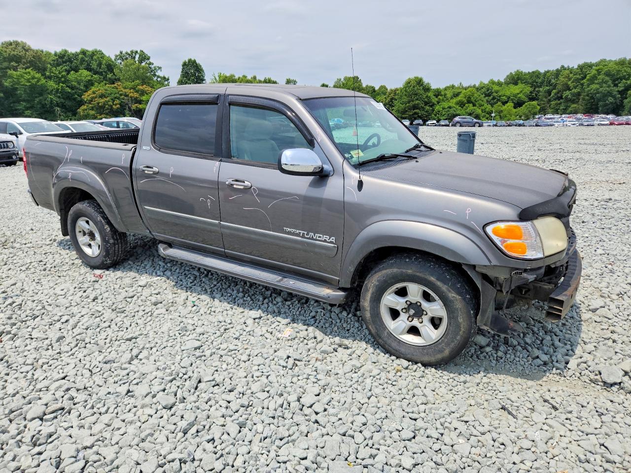 2004 Toyota Tundra Double Cab Sr5 Gray vin: 5TBDT44164S445339