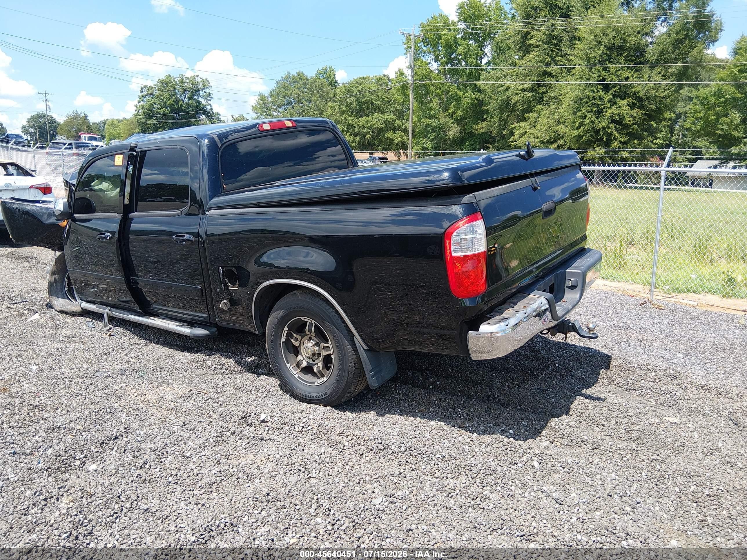 2005 Toyota Tundra Sr5 V8 Black vin: 5TBDT44165S479587