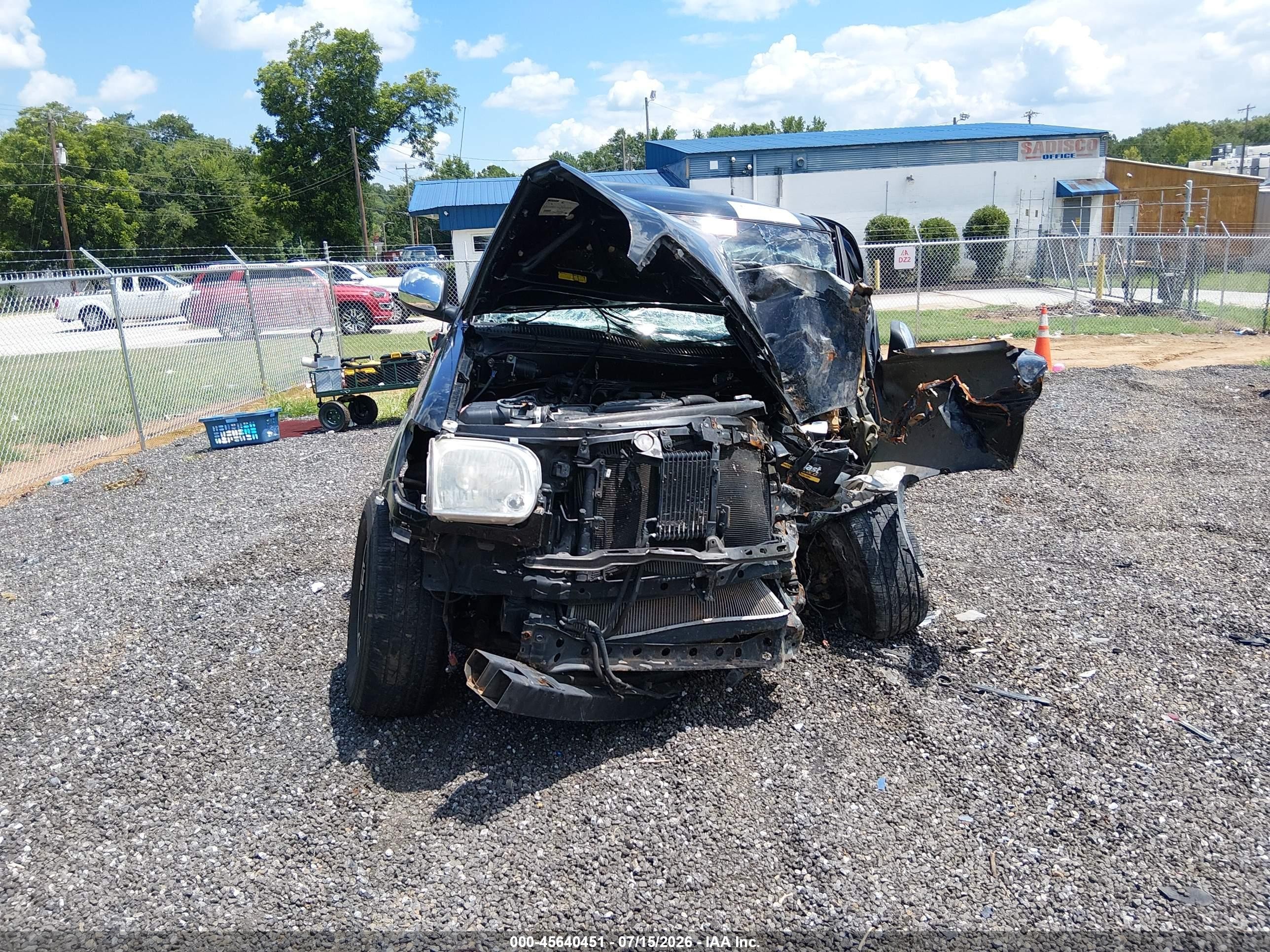 2005 Toyota Tundra Sr5 V8 Black vin: 5TBDT44165S479587