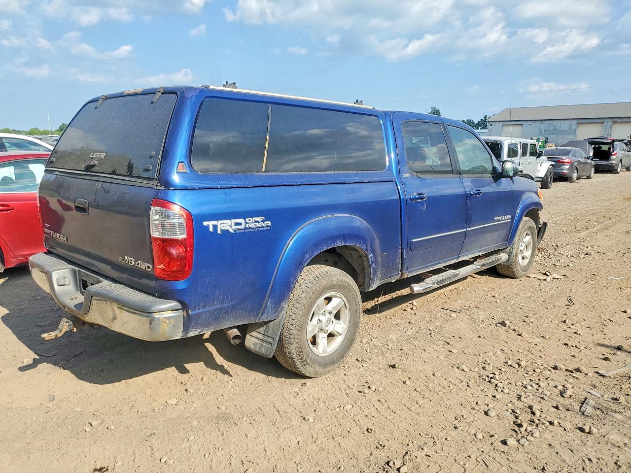 2006 Toyota Tundra Double Cab Sr5 Blue vin: 5TBDT44166S503856
