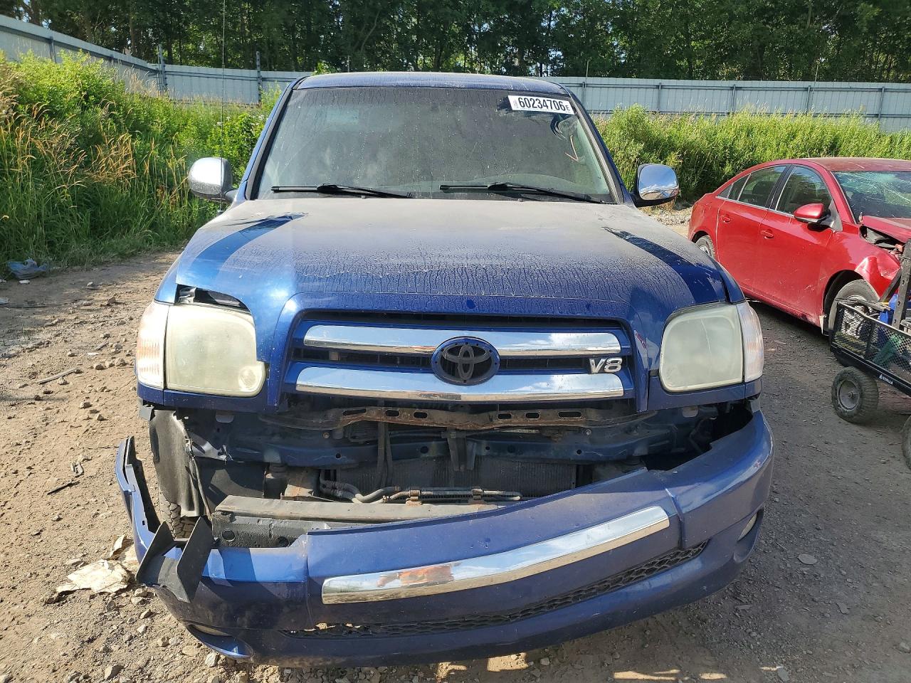 2006 Toyota Tundra Double Cab Sr5 Blue vin: 5TBDT44166S503856