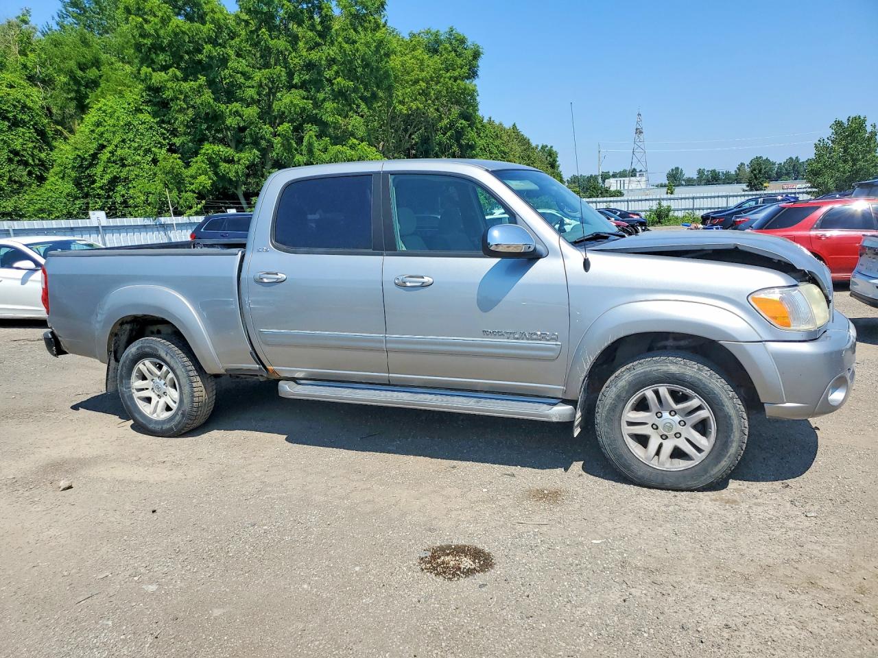 2006 Toyota Tundra Double Cab Sr5 Silver vin: 5TBDT44166S506935