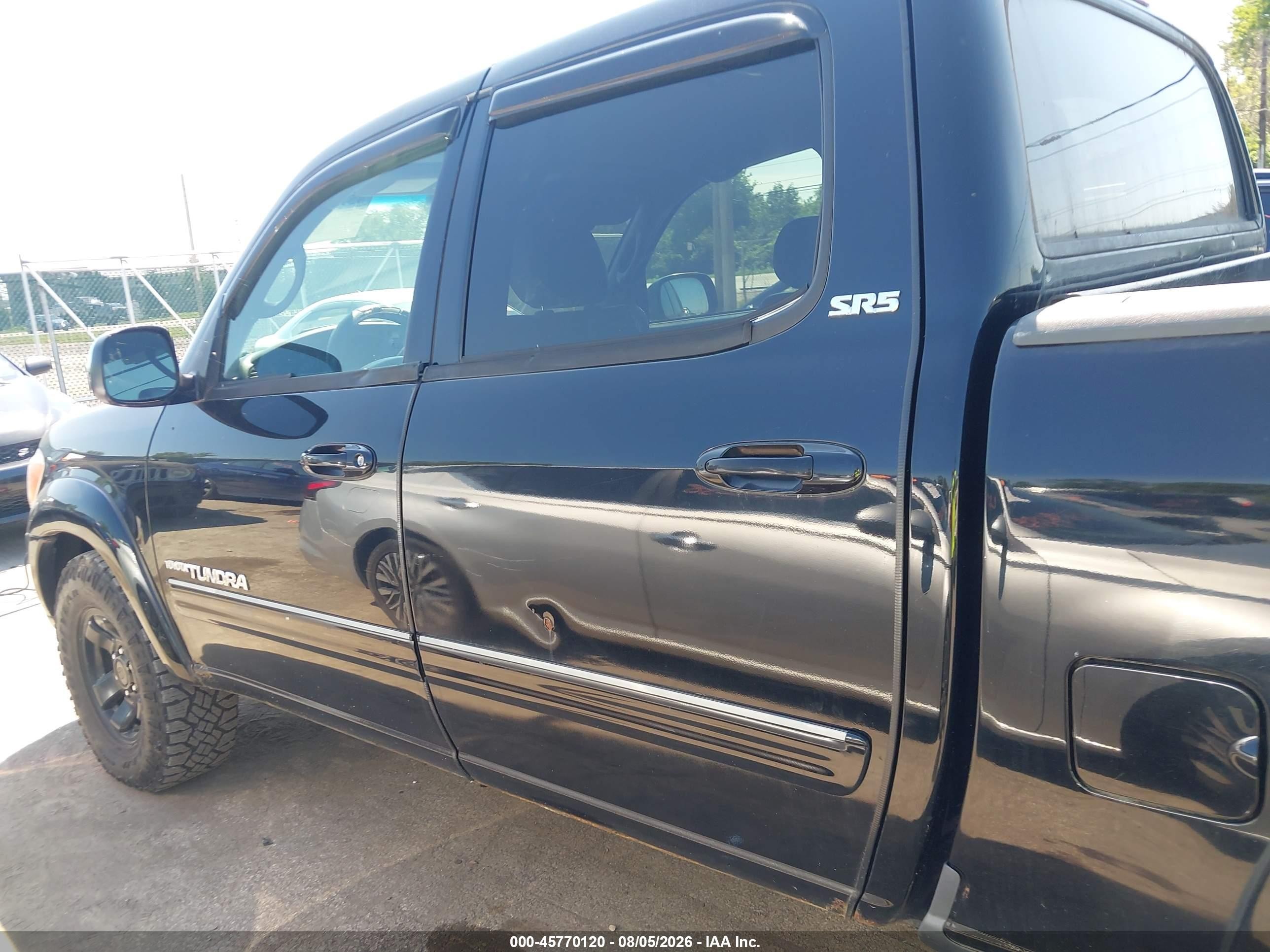 2006 Toyota Tundra Sr5 V8 Black vin: 5TBDT44166S533360