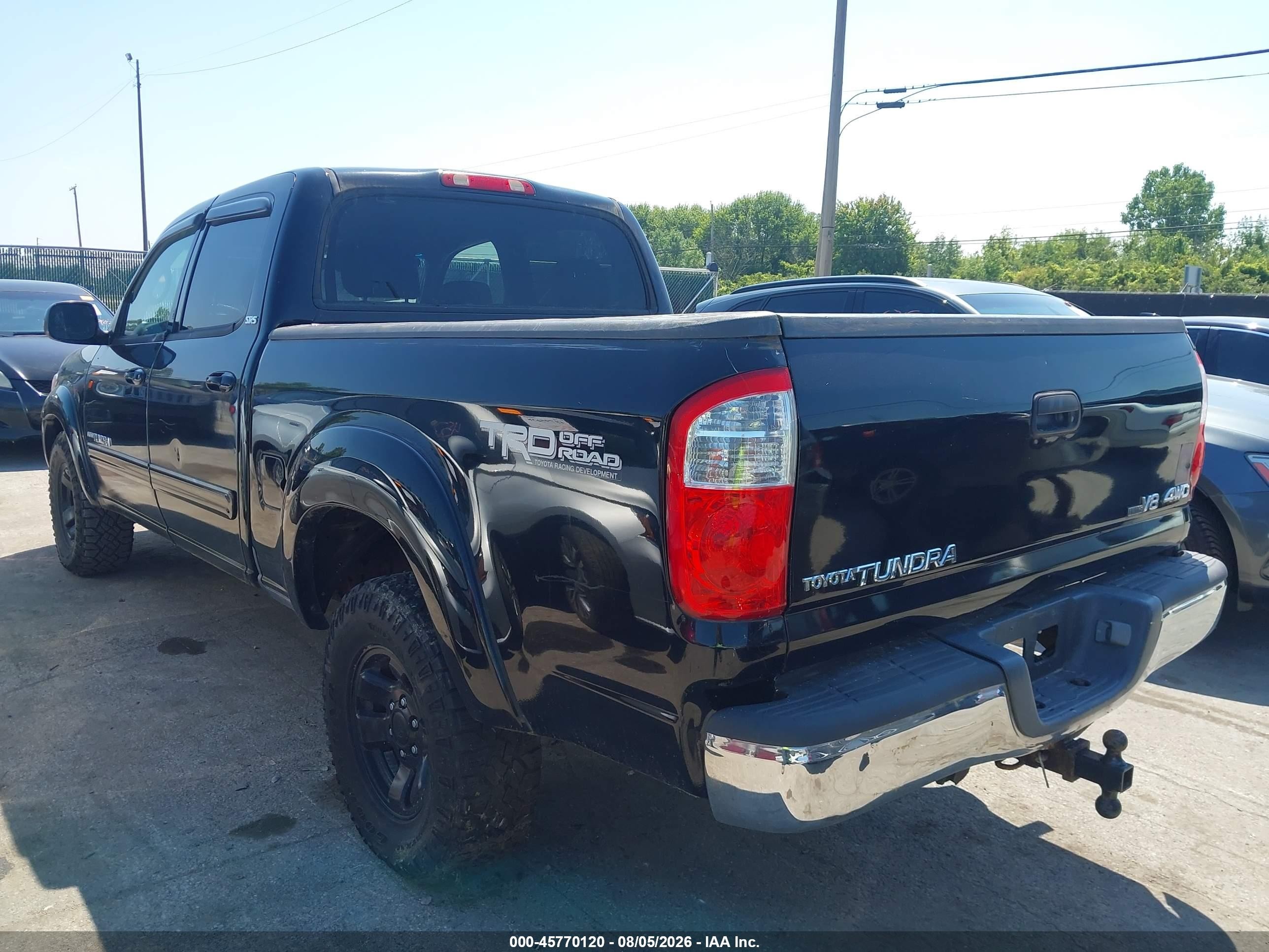 2006 Toyota Tundra Sr5 V8 Black vin: 5TBDT44166S533360