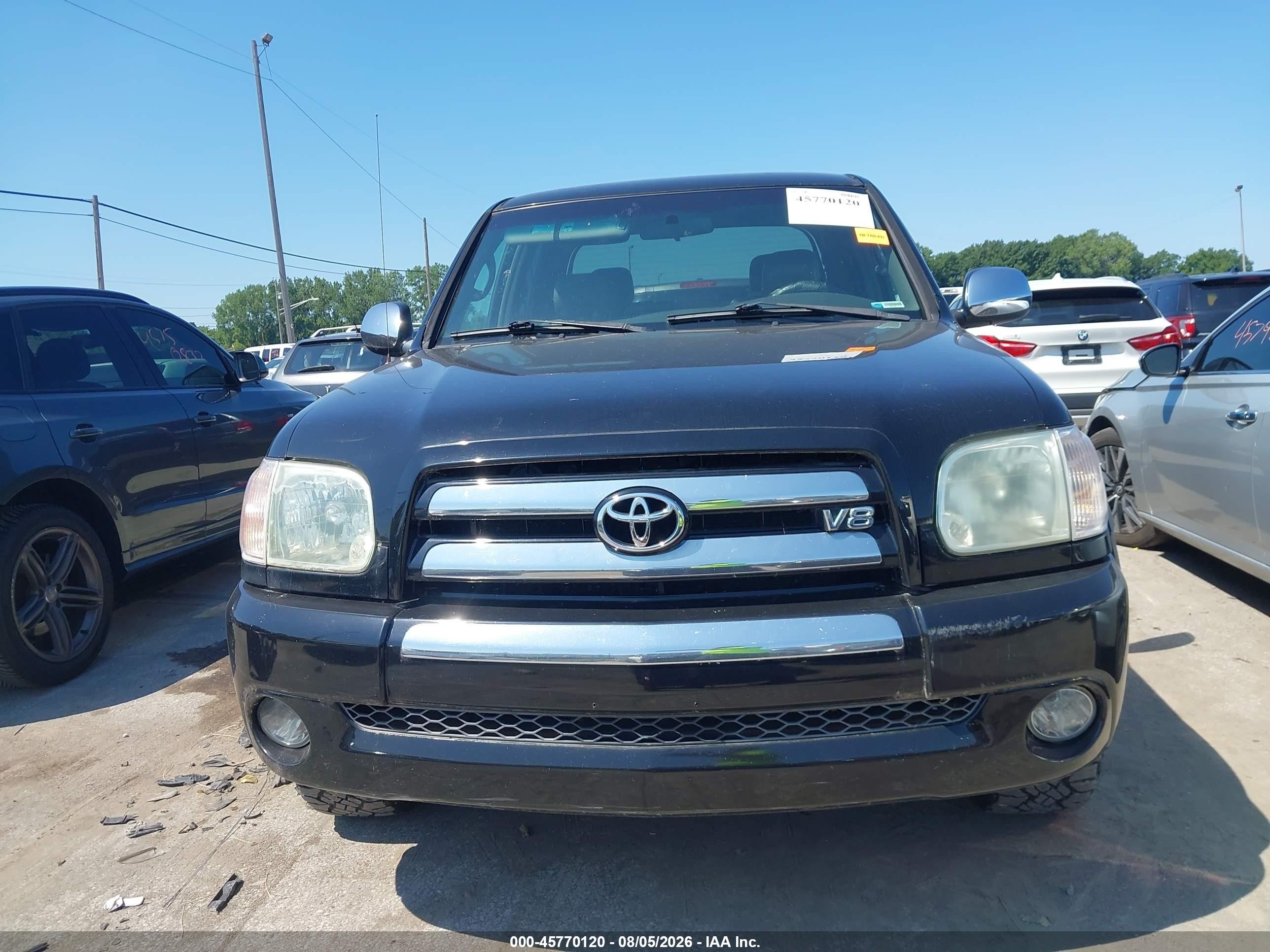 2006 Toyota Tundra Sr5 V8 Black vin: 5TBDT44166S533360