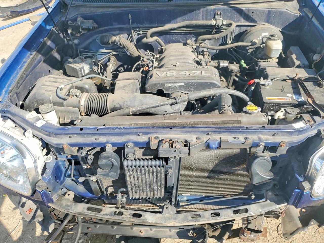 2005 Toyota Tundra Sr5 Blue vin: 5TBDT44175S483941