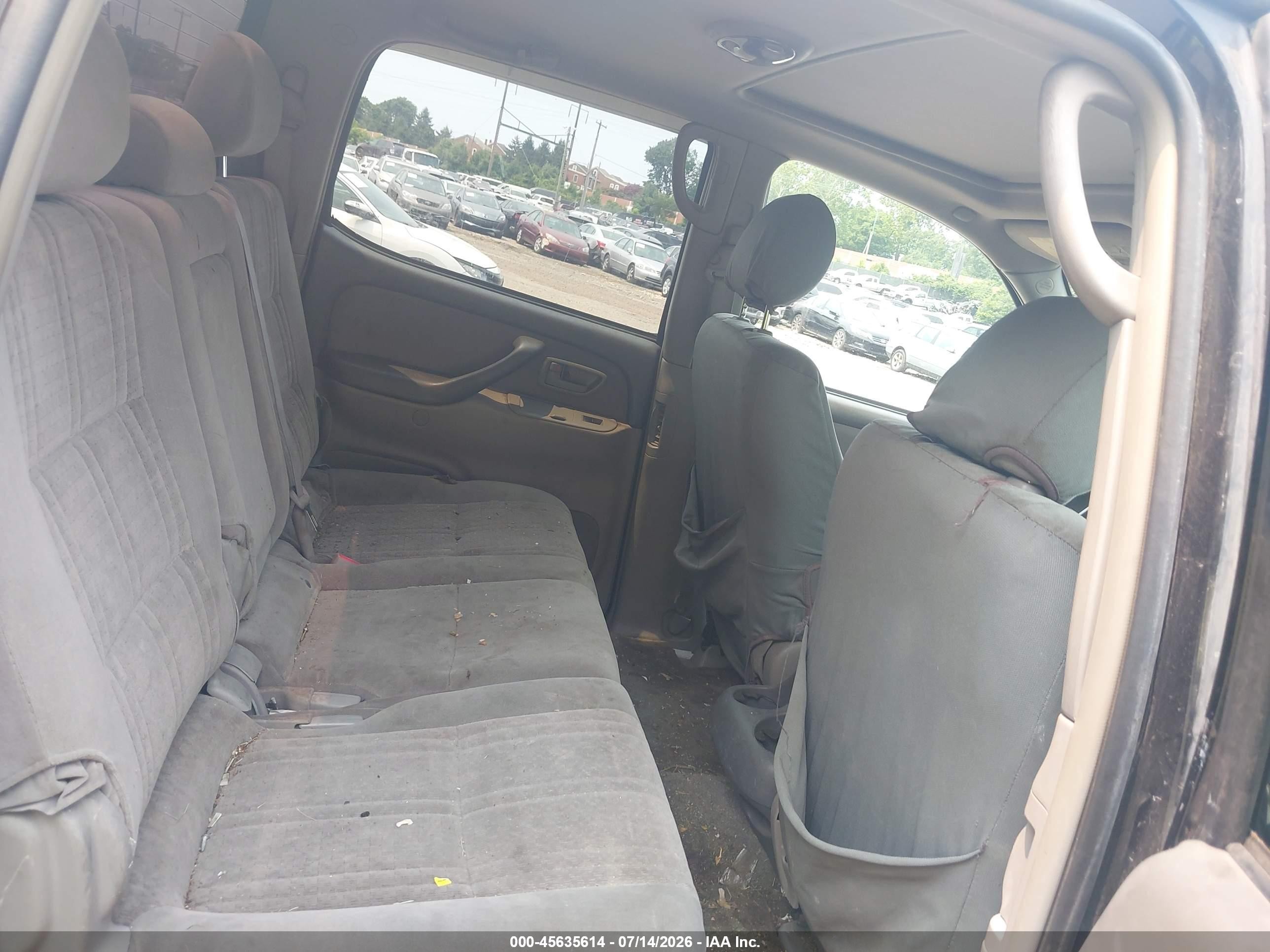 2005 Toyota Tundra Sr5 V8 Black vin: 5TBDT44175S490386