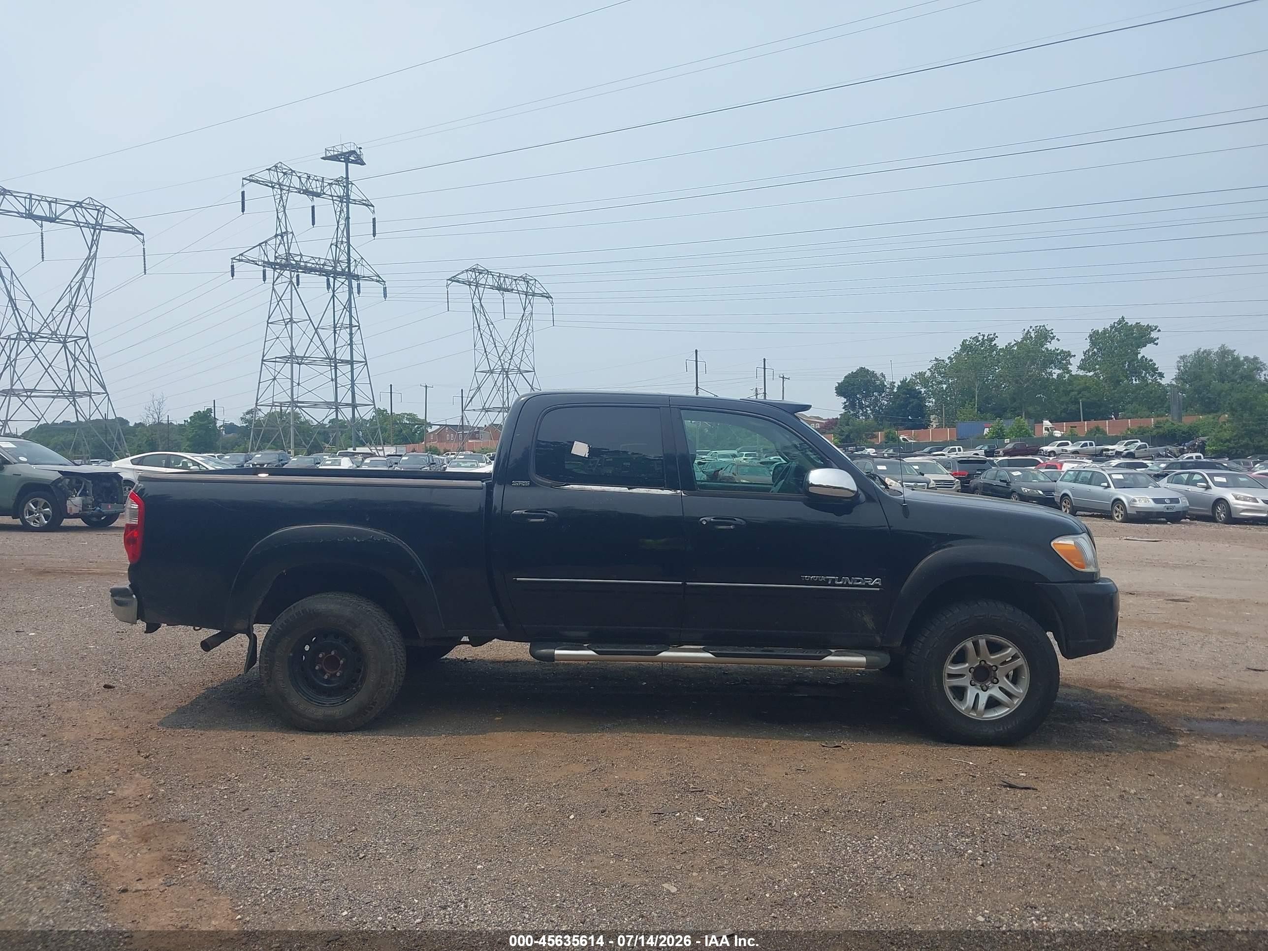 2005 Toyota Tundra Sr5 V8 Black vin: 5TBDT44175S490386
