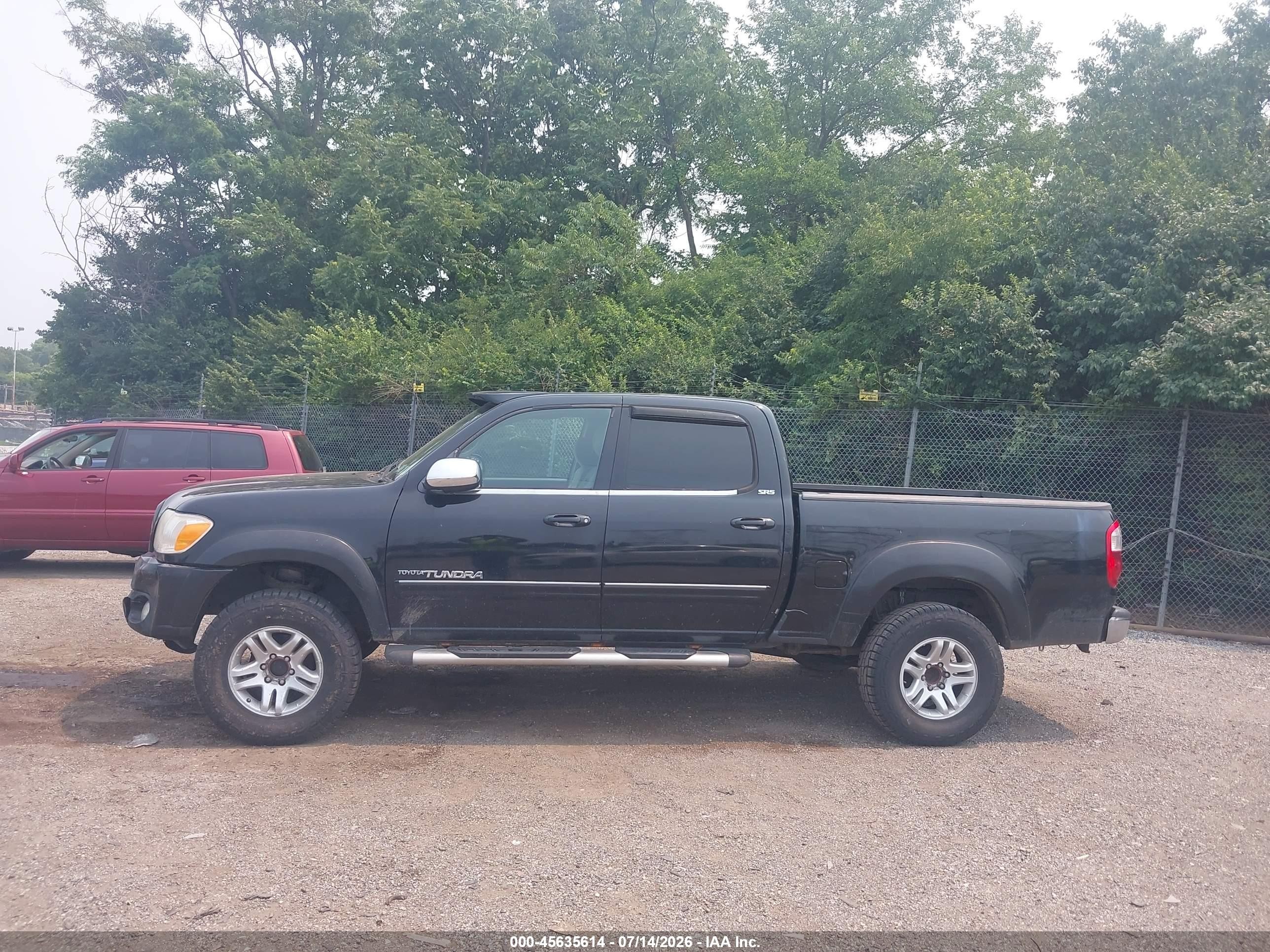 2005 Toyota Tundra Sr5 V8 Black vin: 5TBDT44175S490386