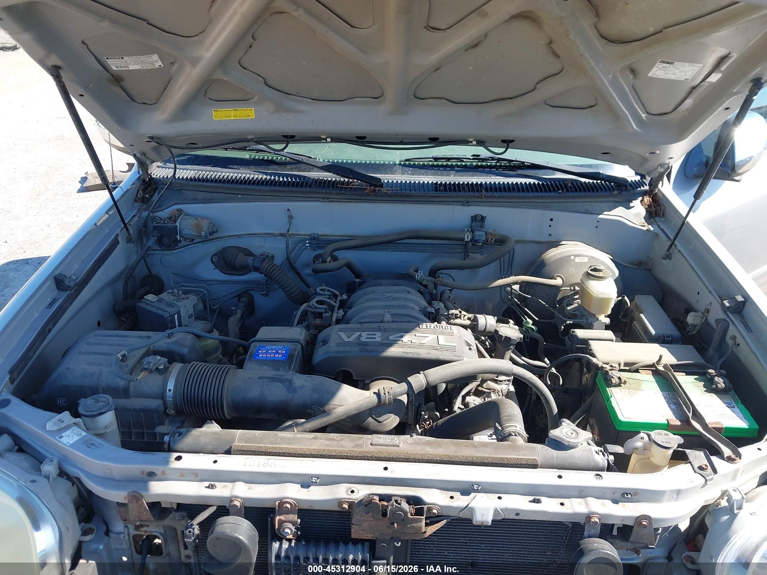 2005 Toyota Tundra Sr5 V8 Gray vin: 5TBDT44175S490792