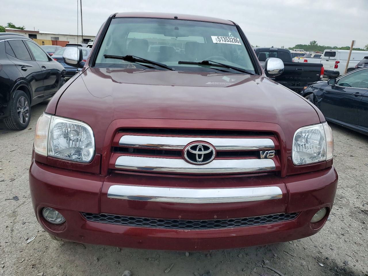 2006 Toyota Tundra Double Cab Sr5 Burgundy vin: 5TBDT44176S502652