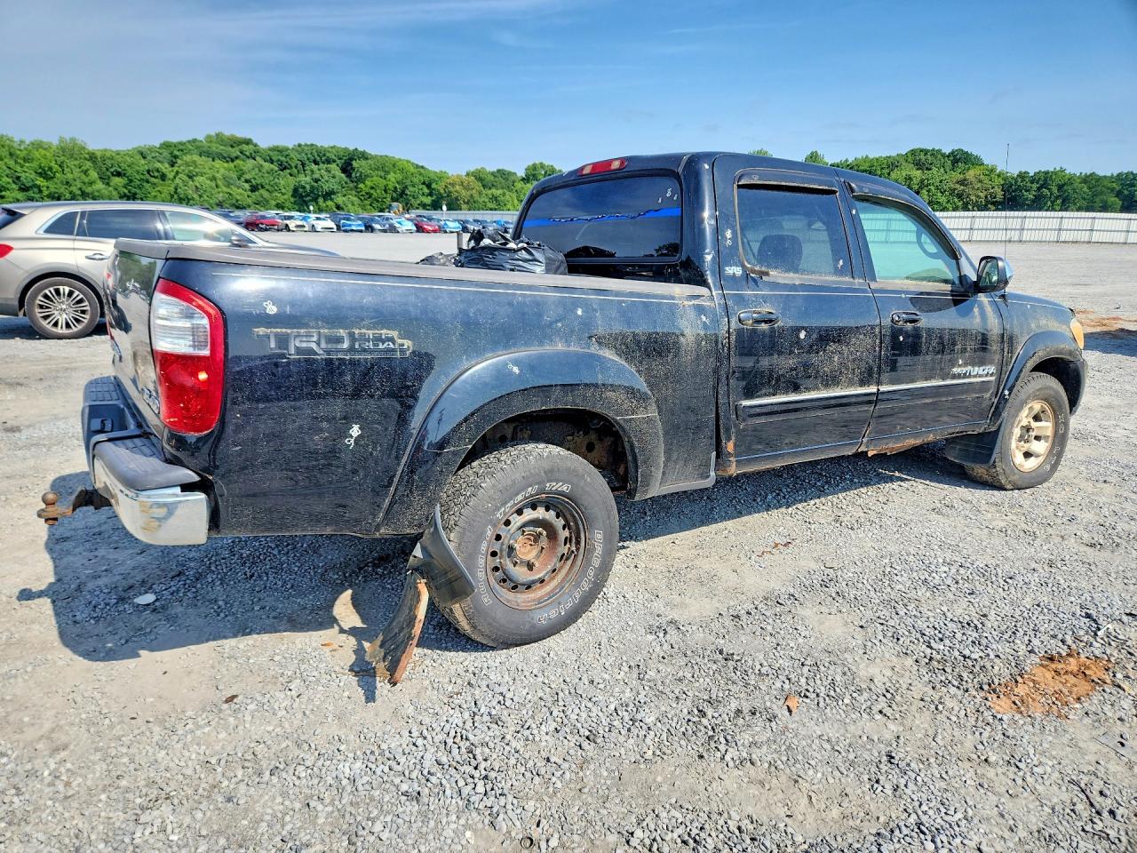 2006 Toyota Tundra Double Cab Sr5 Black vin: 5TBDT44176S516454
