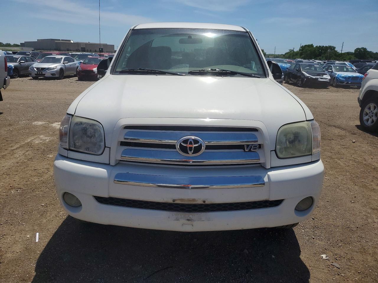 2006 Toyota Tundra Double Cab Sr5 White vin: 5TBDT44176S521198