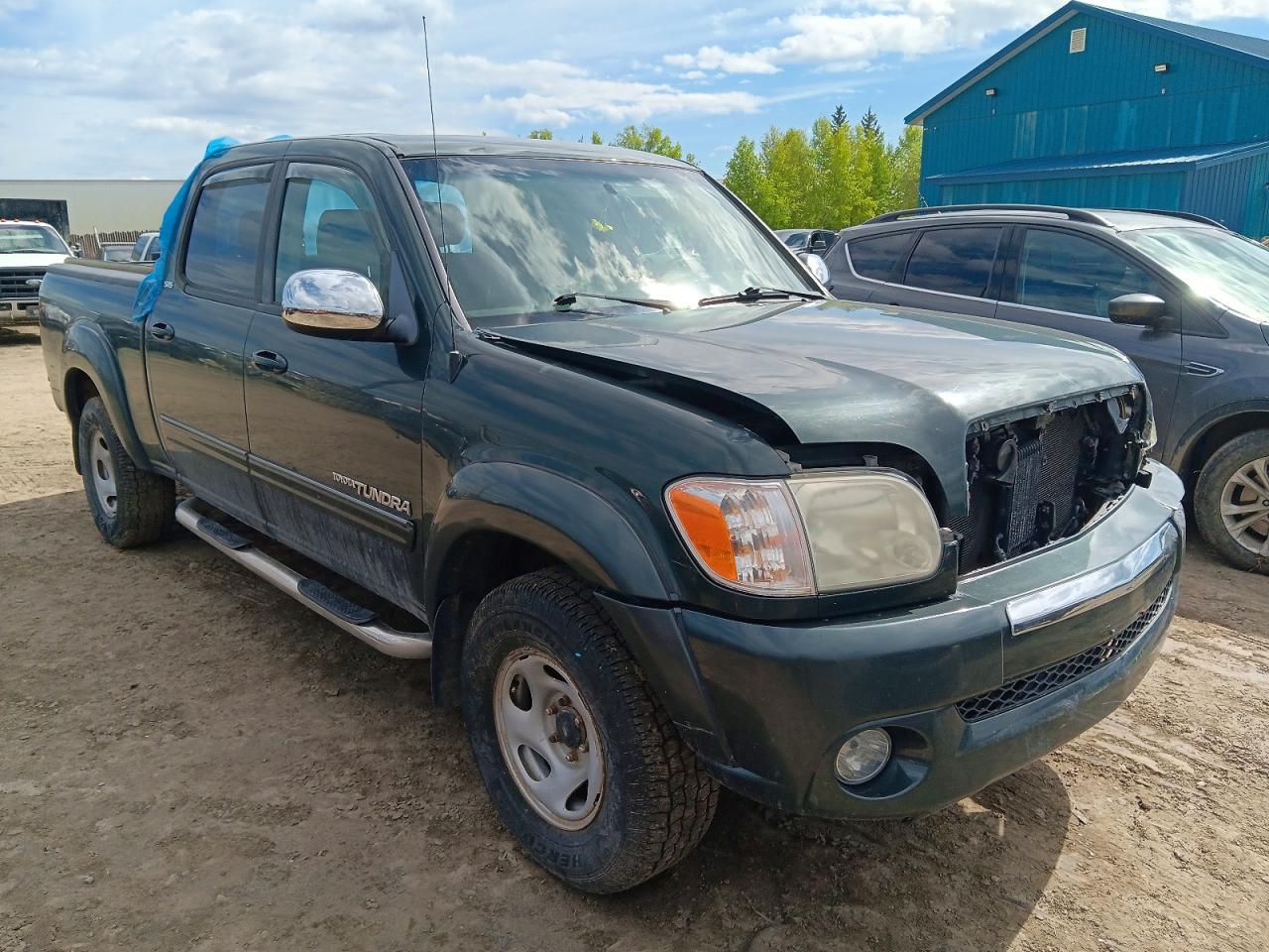 2006 Toyota Tundra Double Cab Sr5 Green vin: 5TBDT44176S524957