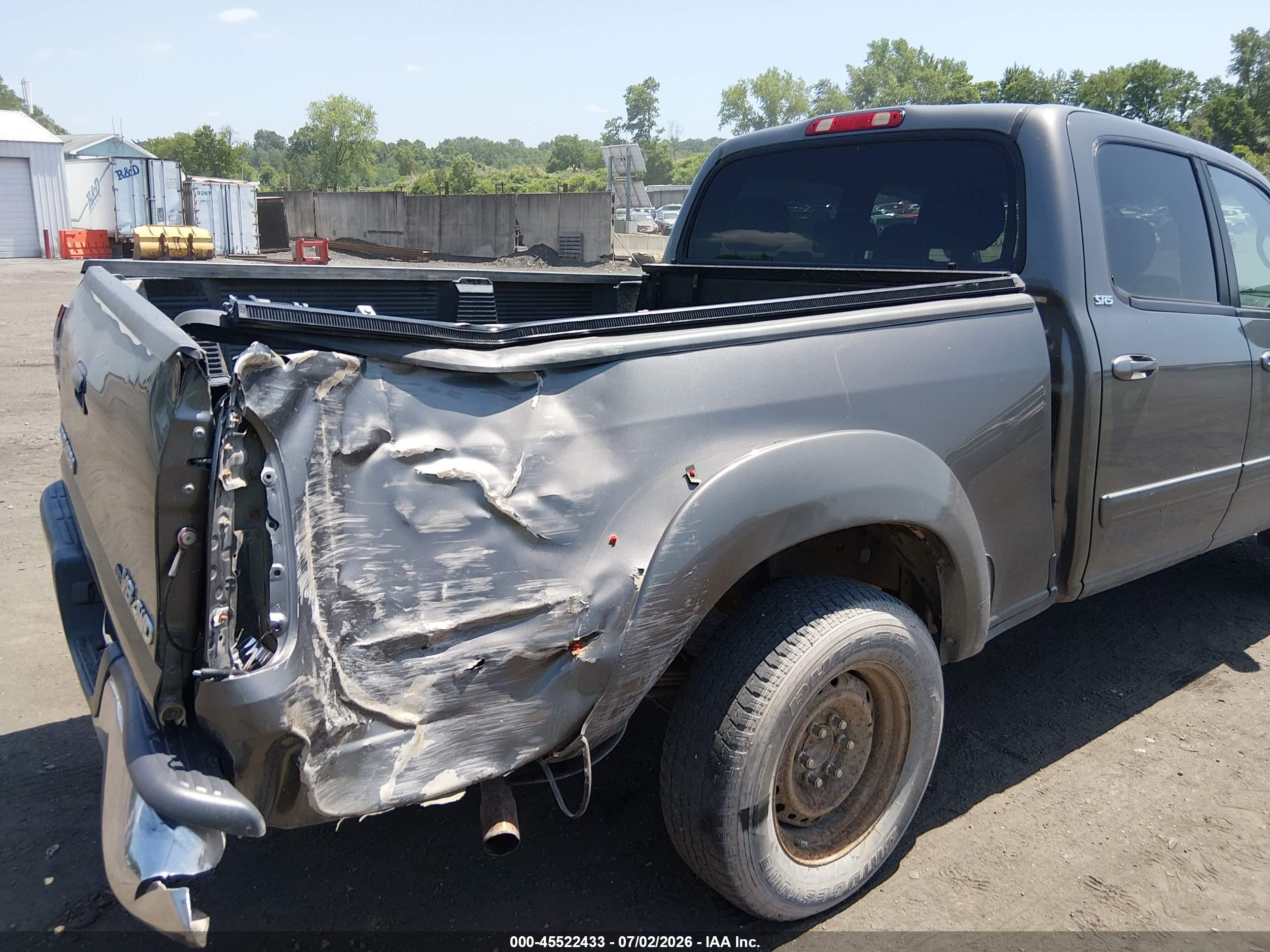 2006 Toyota Tundra Sr5 V8 Gray vin: 5TBDT44176S533190