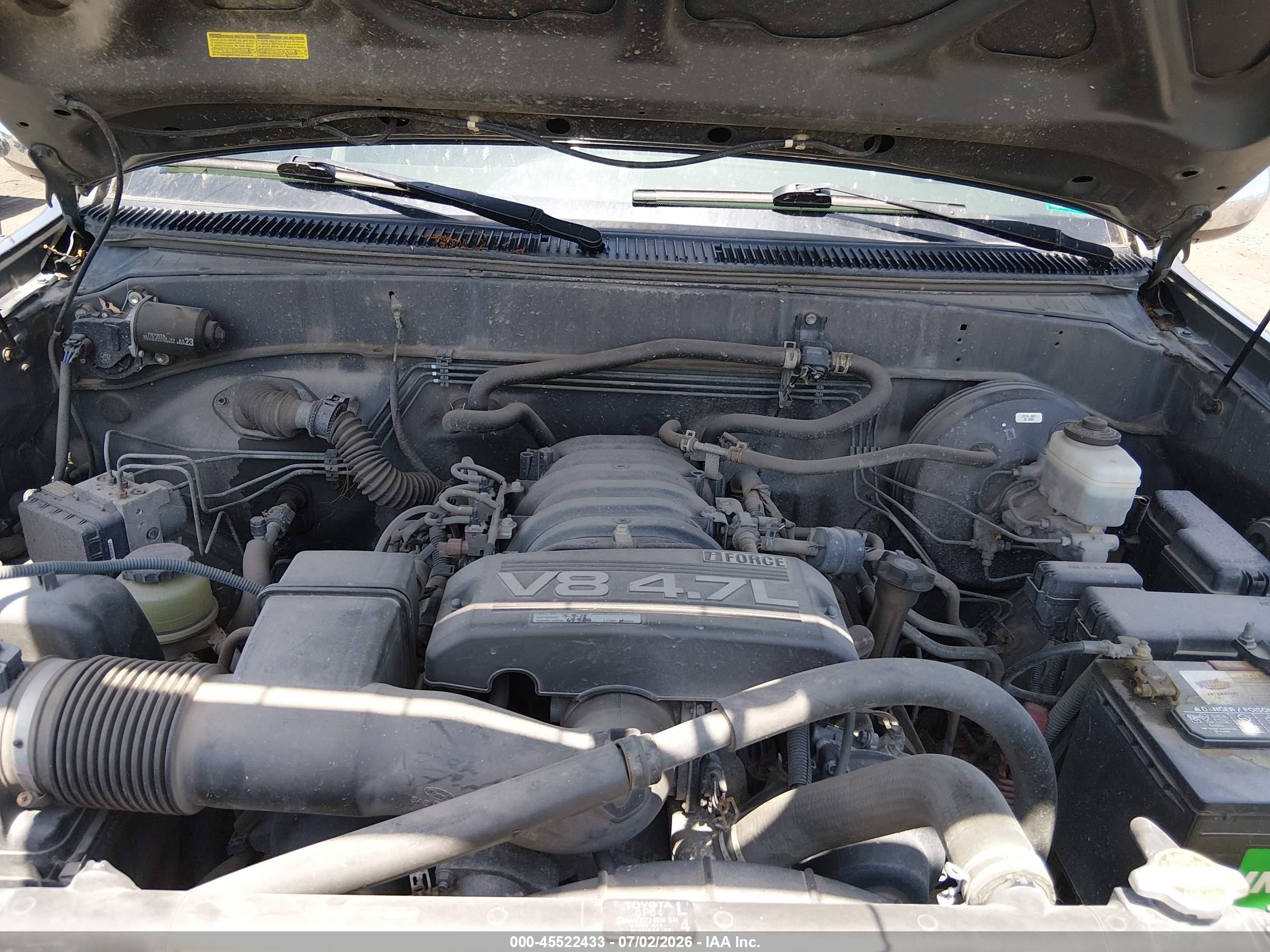 2006 Toyota Tundra Sr5 V8 Gray vin: 5TBDT44176S533190