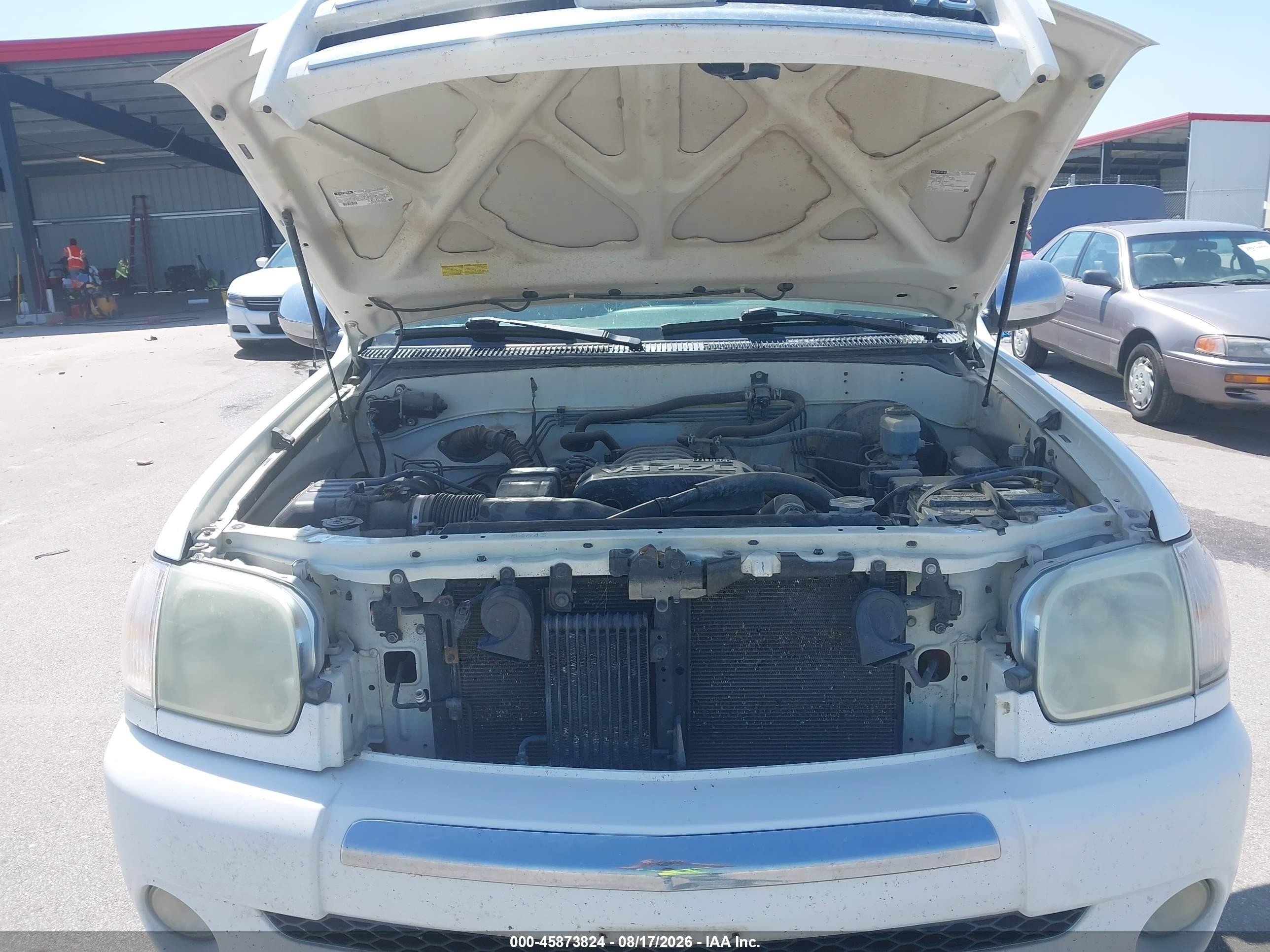 2006 Toyota Tundra Sr5 V8 White vin: 5TBDT44176S551236
