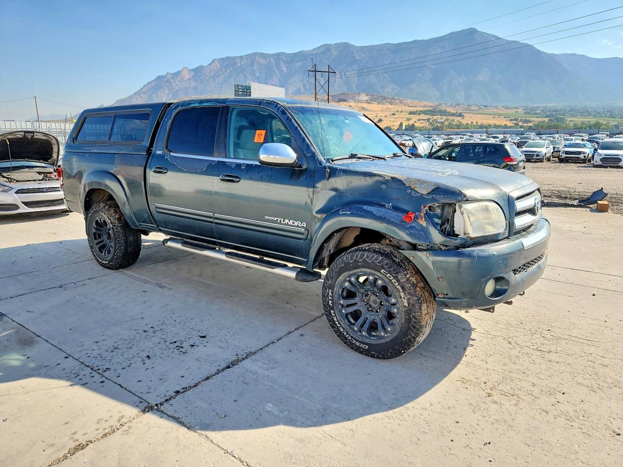 2005 Toyota Tundra Double Cab Sr5 Green vin: 5TBDT44185S471099
