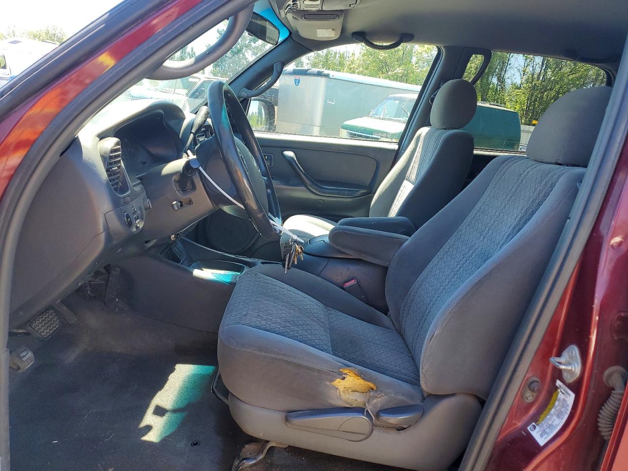 2005 Toyota Tundra Double Cab Sr5 Burgundy vin: 5TBDT44185S488291