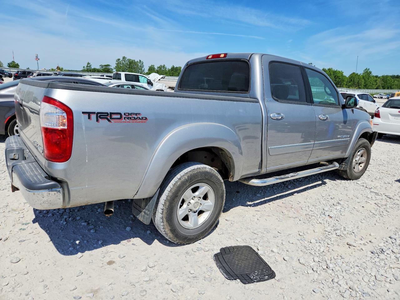 2005 Toyota Tundra Double Cab Sr5 Silver vin: 5TBDT44185S489084