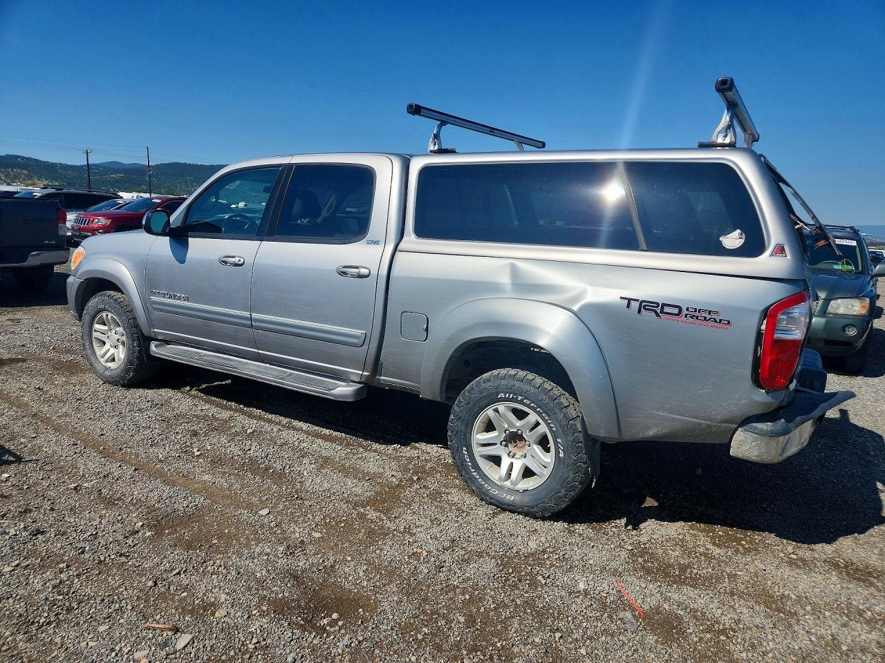 2006 Toyota Tundra Double Cab Sr5 Silver vin: 5TBDT44186S510453