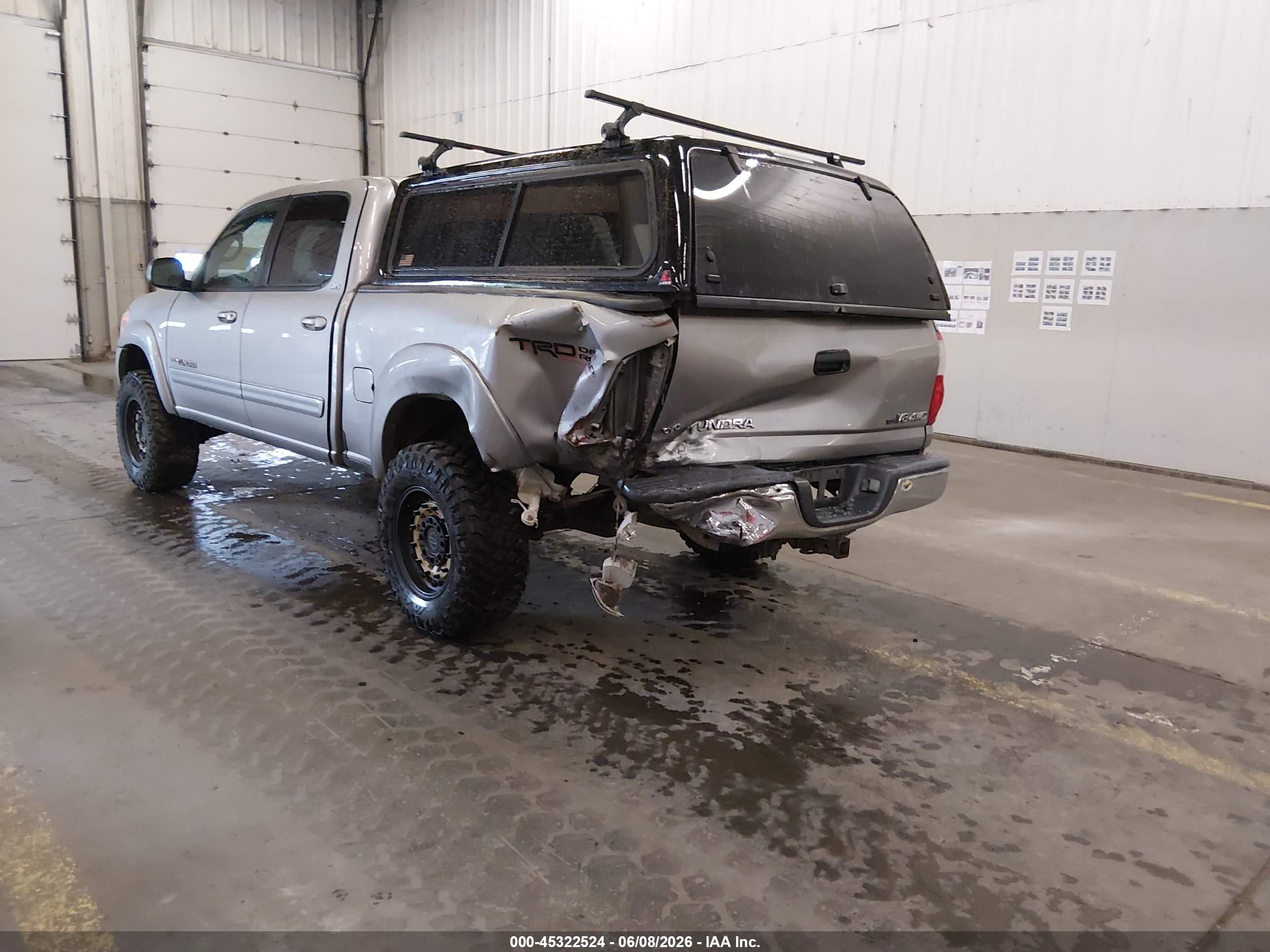 2006 Toyota Tundra Sr5 V8 Silver vin: 5TBDT44186S512624