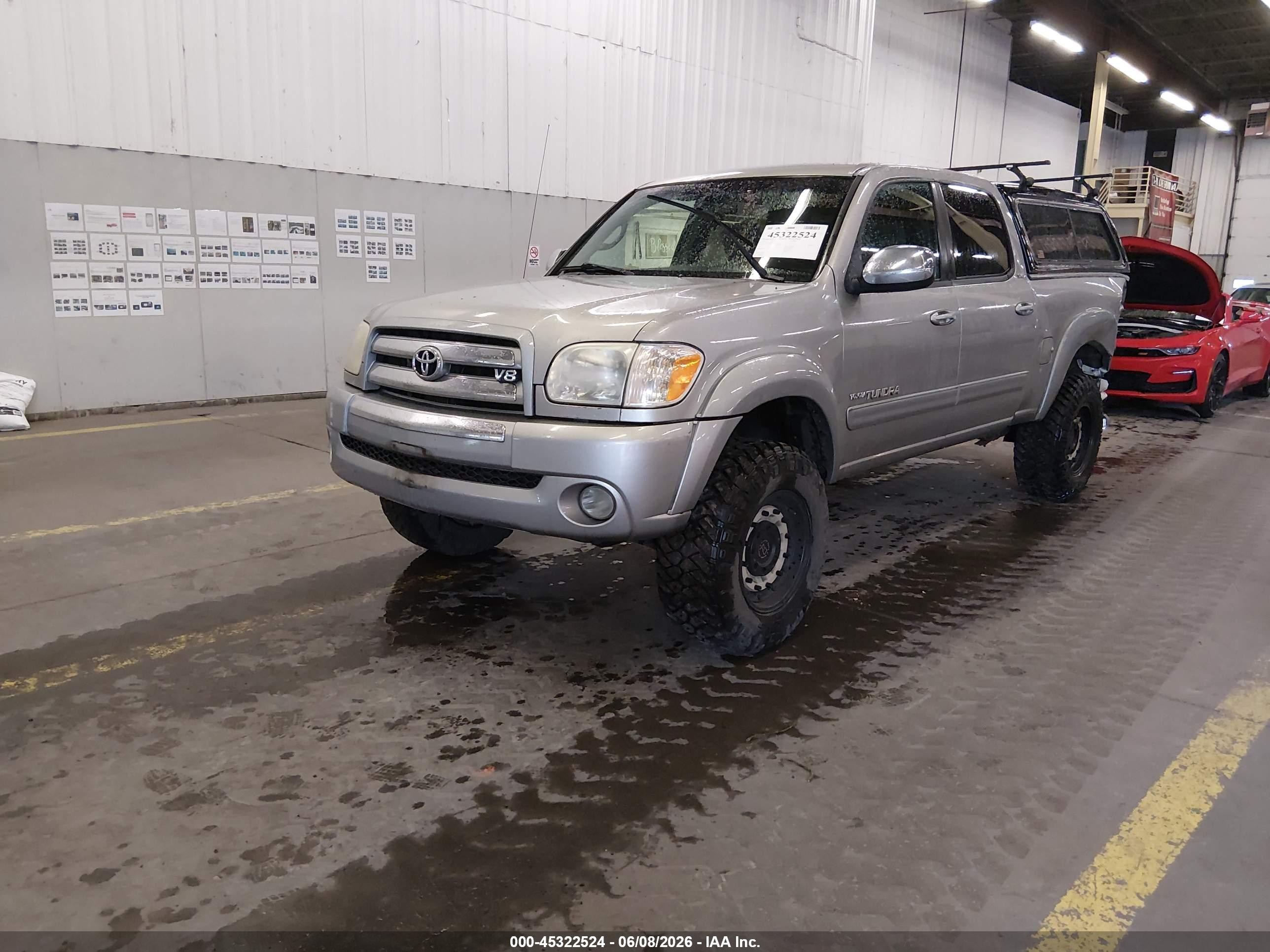 2006 Toyota Tundra Sr5 V8 Silver vin: 5TBDT44186S512624