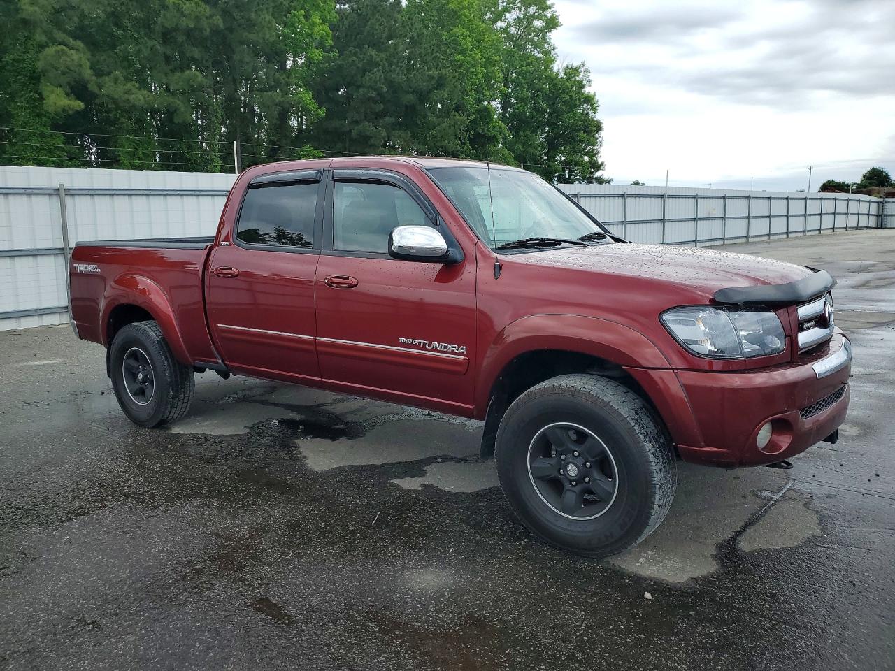 2006 Toyota Tundra Double Cab Sr5 Red vin: 5TBDT44186S521520