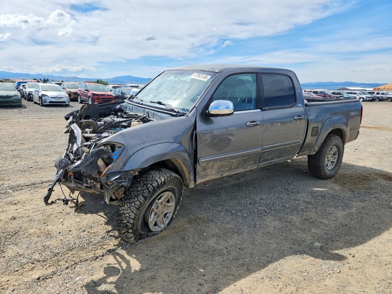 2006 Toyota Tundra Double Cab Sr5 Серый vin: 5TBDT44186S531349