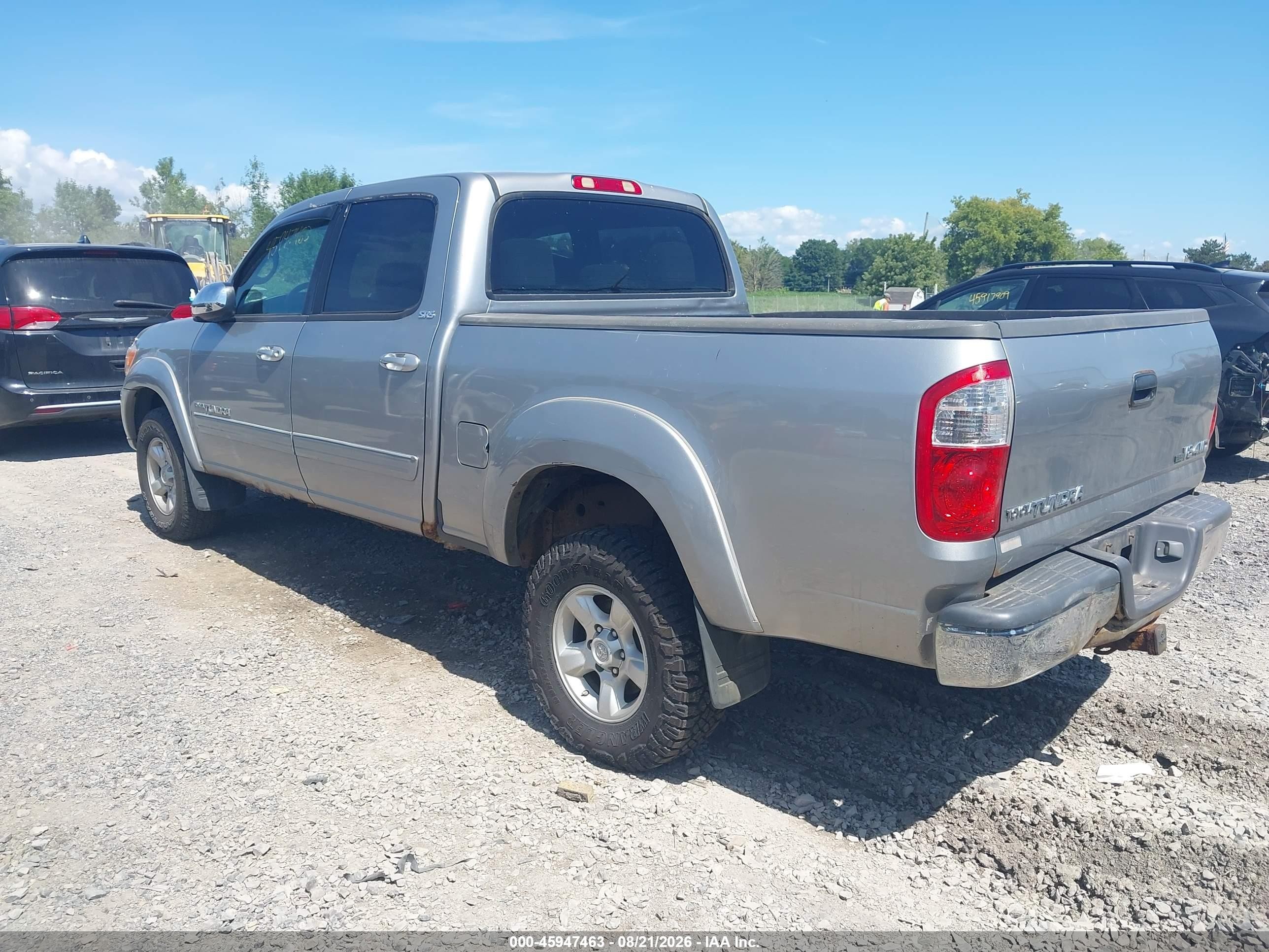 2006 Toyota Tundra Sr5 V8 Silver vin: 5TBDT44186S540939