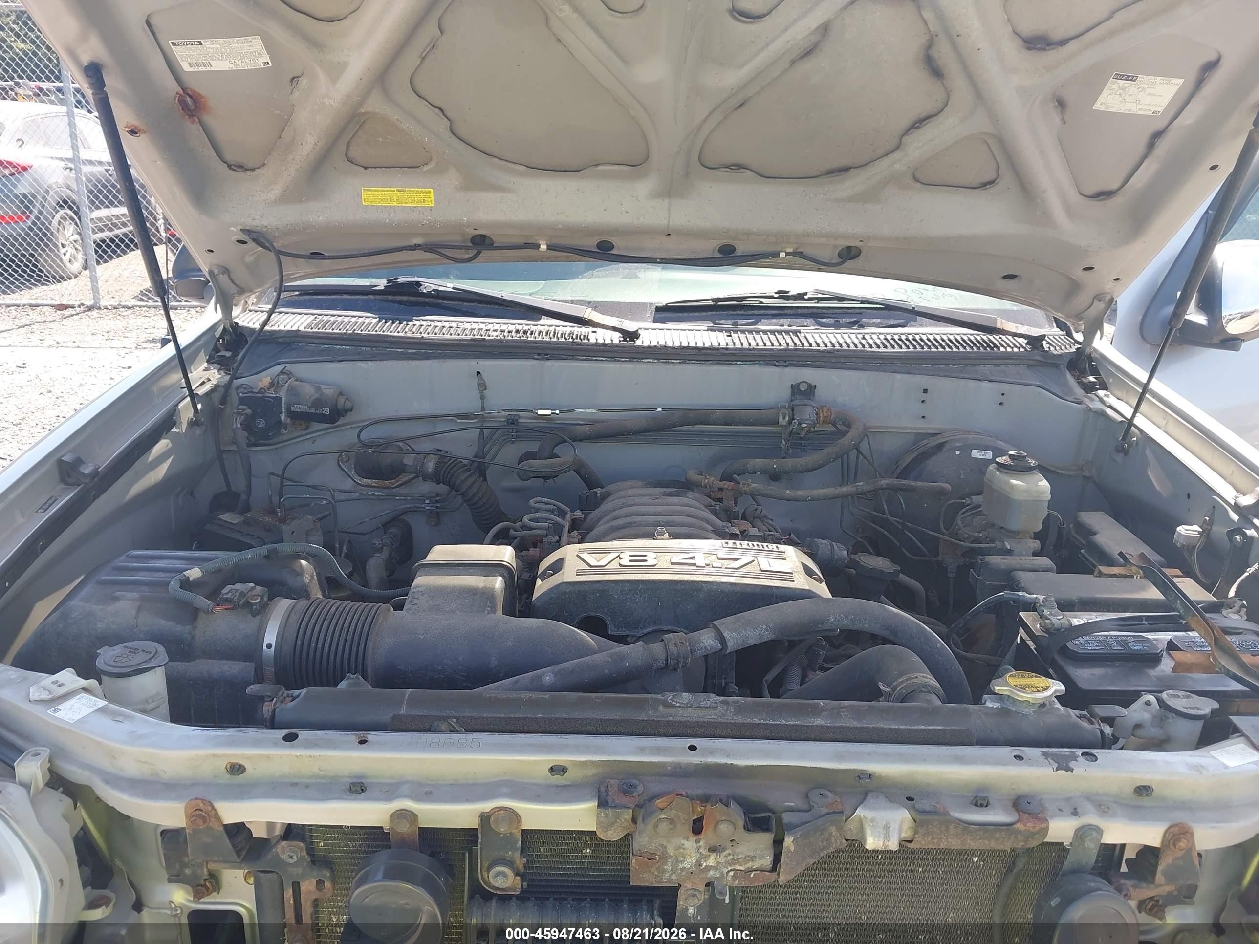 2006 Toyota Tundra Sr5 V8 Silver vin: 5TBDT44186S540939