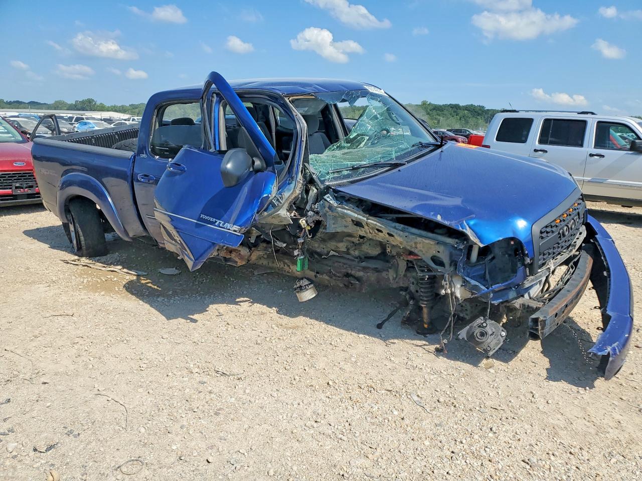 2006 Toyota Tundra Double Cab Sr5 Синий vin: 5TBDT44186S546983