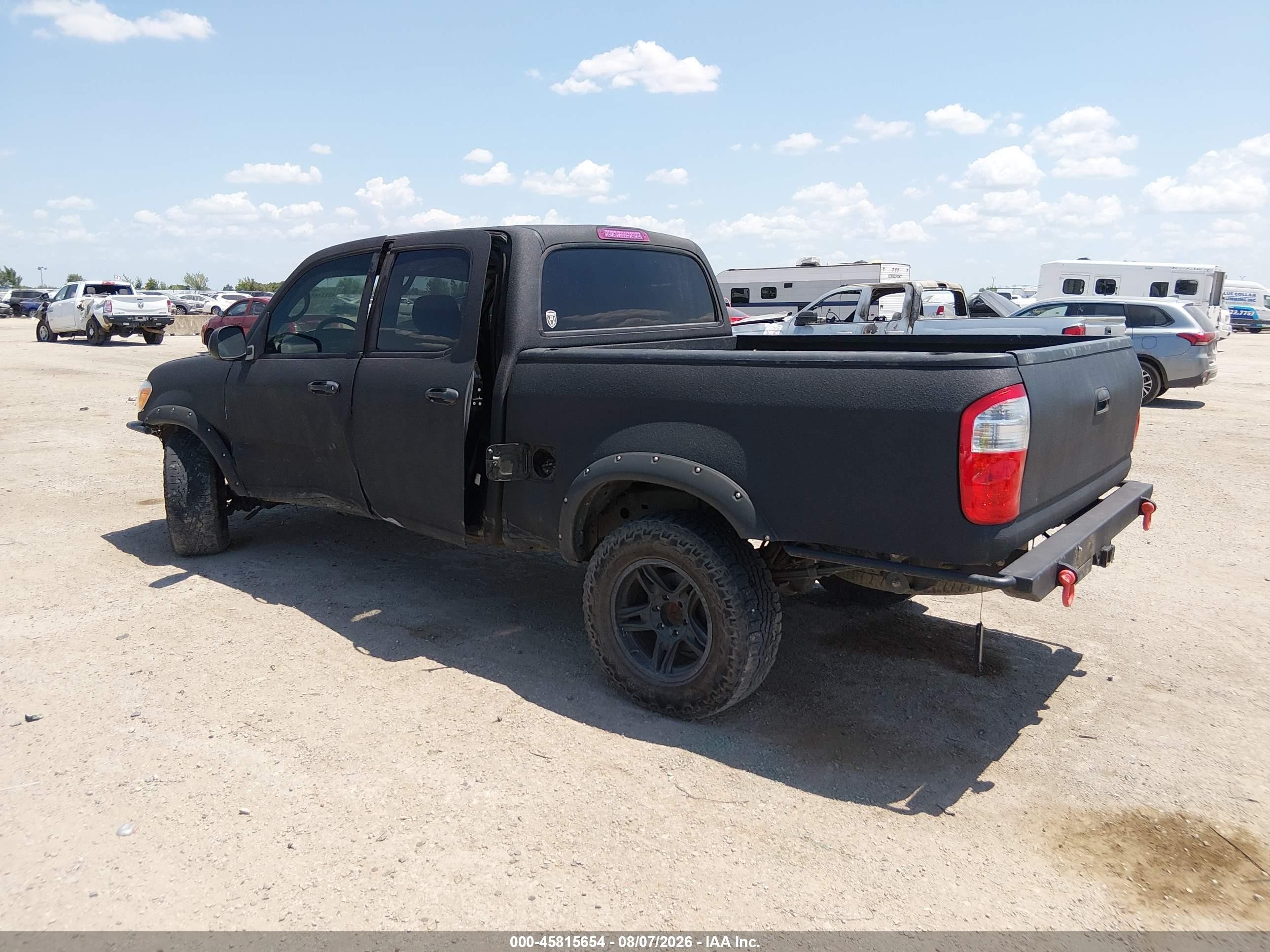 2006 Toyota Tundra Sr5 V8 Black vin: 5TBDT44186S554727