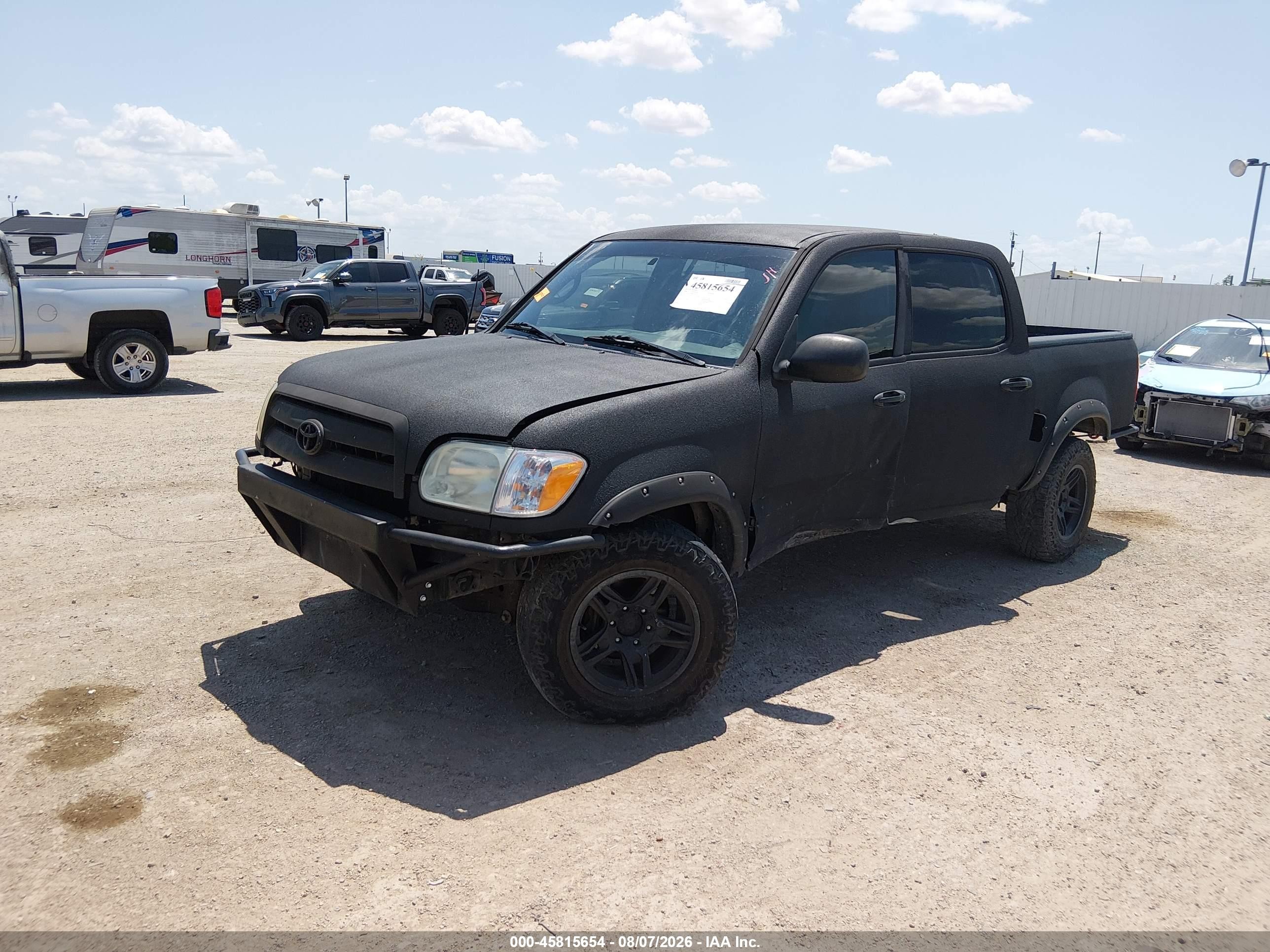 2006 Toyota Tundra Sr5 V8 Black vin: 5TBDT44186S554727