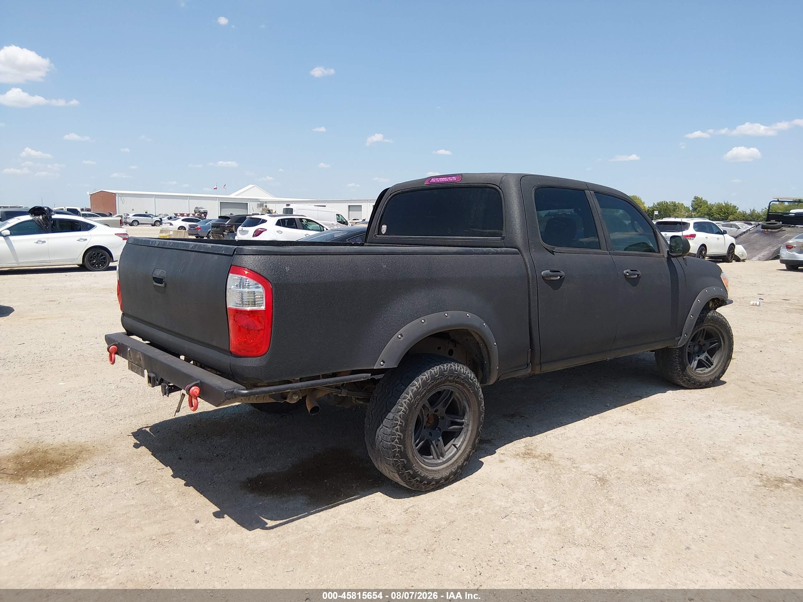 2006 Toyota Tundra Sr5 V8 Black vin: 5TBDT44186S554727