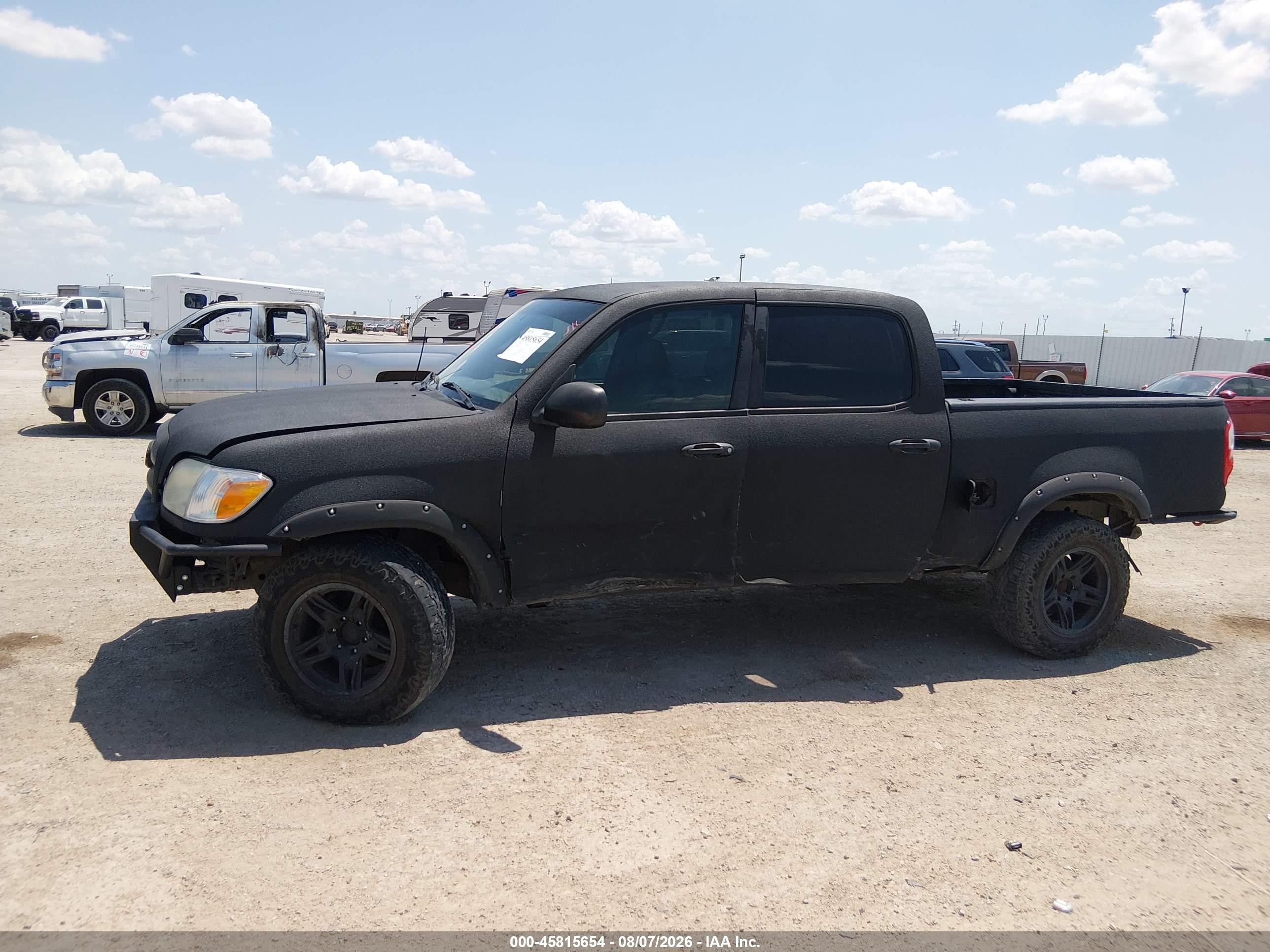 2006 Toyota Tundra Sr5 V8 Black vin: 5TBDT44186S554727