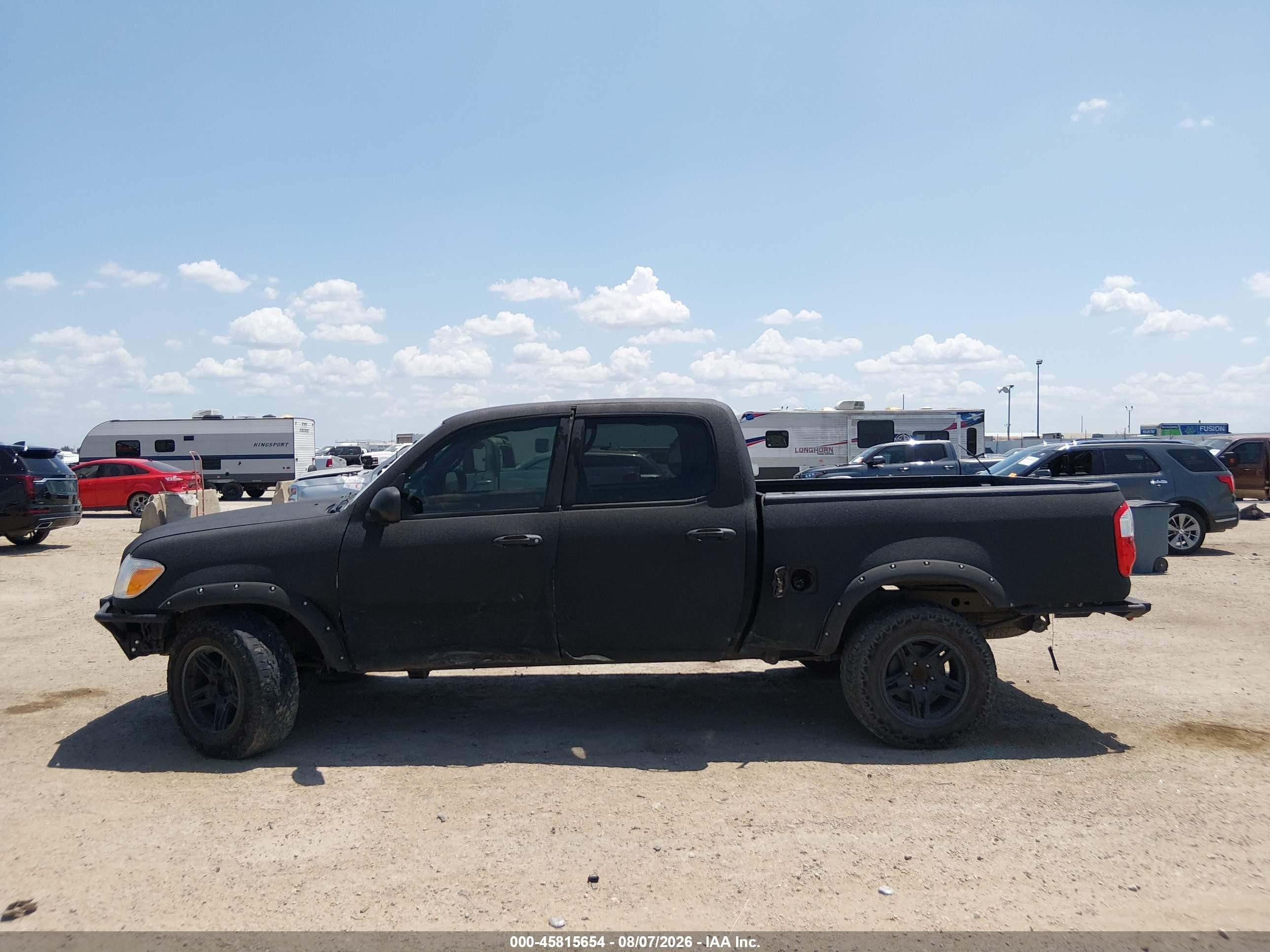 2006 Toyota Tundra Sr5 V8 Black vin: 5TBDT44186S554727