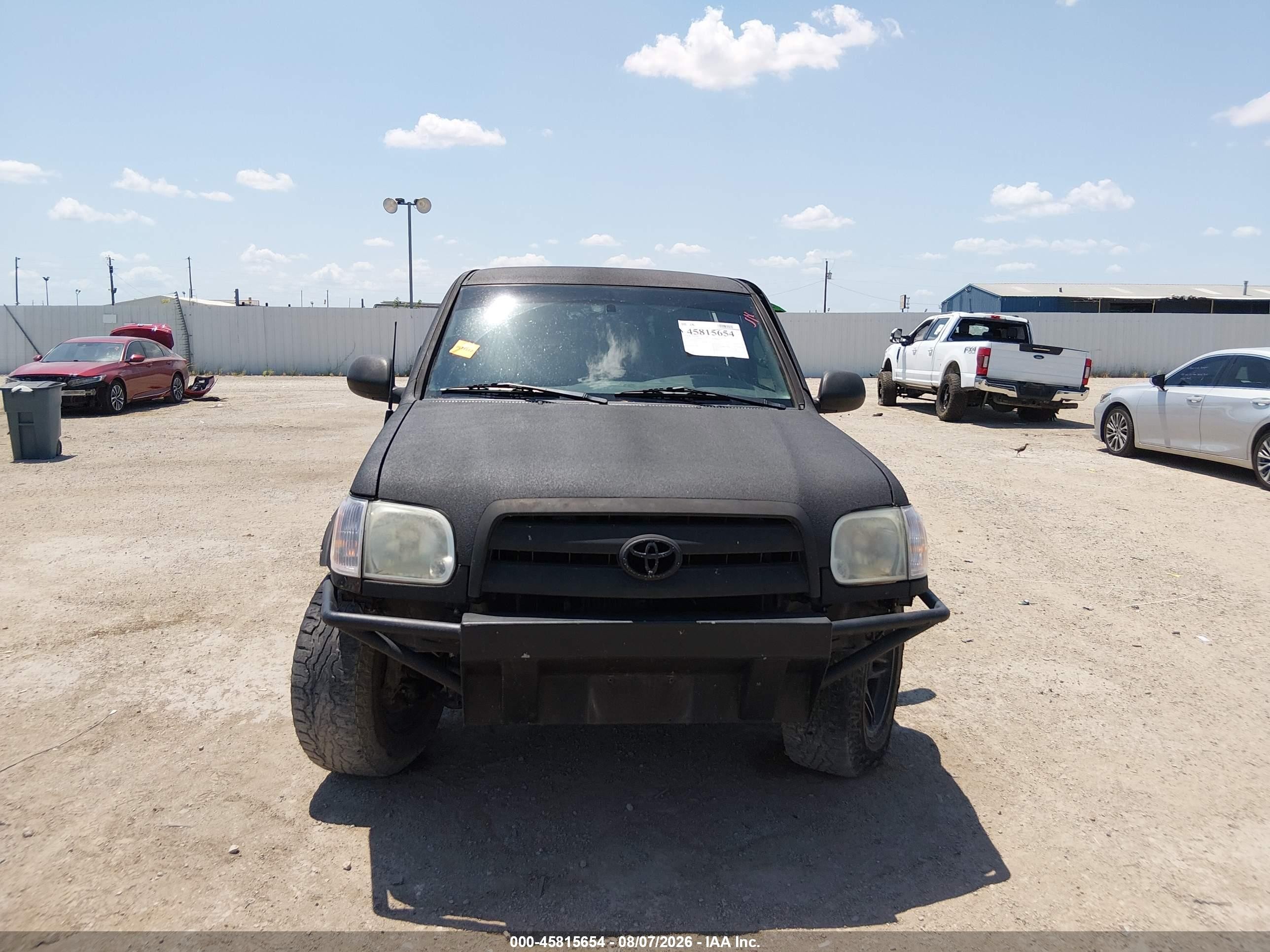 2006 Toyota Tundra Sr5 V8 Black vin: 5TBDT44186S554727