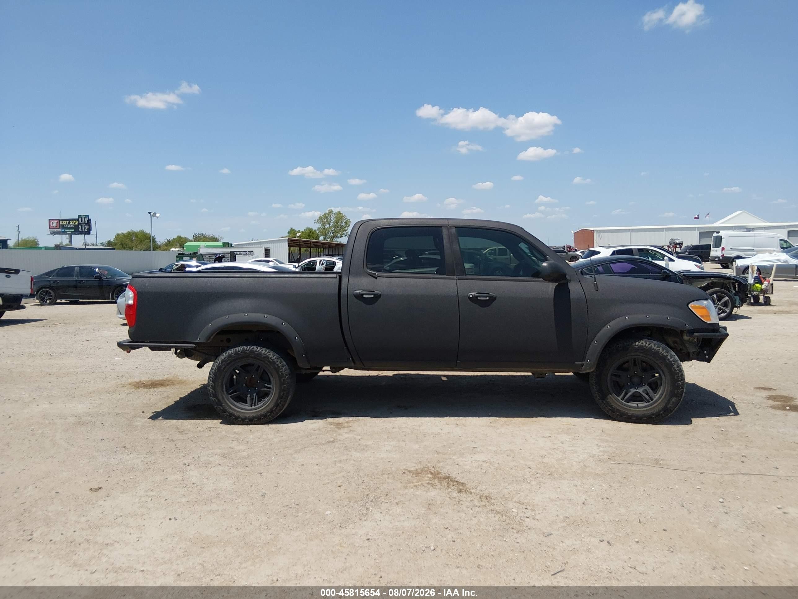 2006 Toyota Tundra Sr5 V8 Black vin: 5TBDT44186S554727