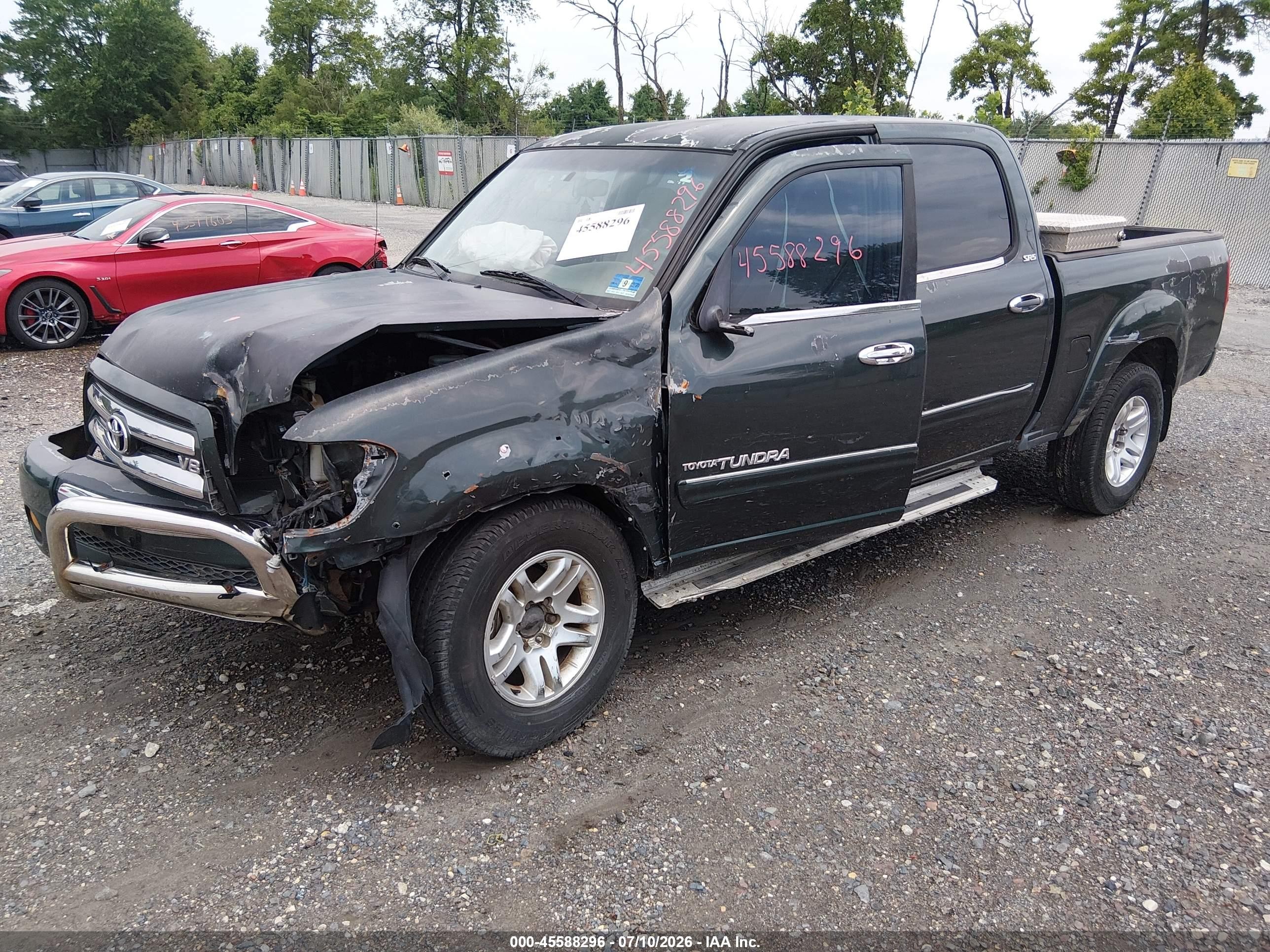 2005 Toyota Tundra Sr5 V8 Green vin: 5TBDT44195S467658