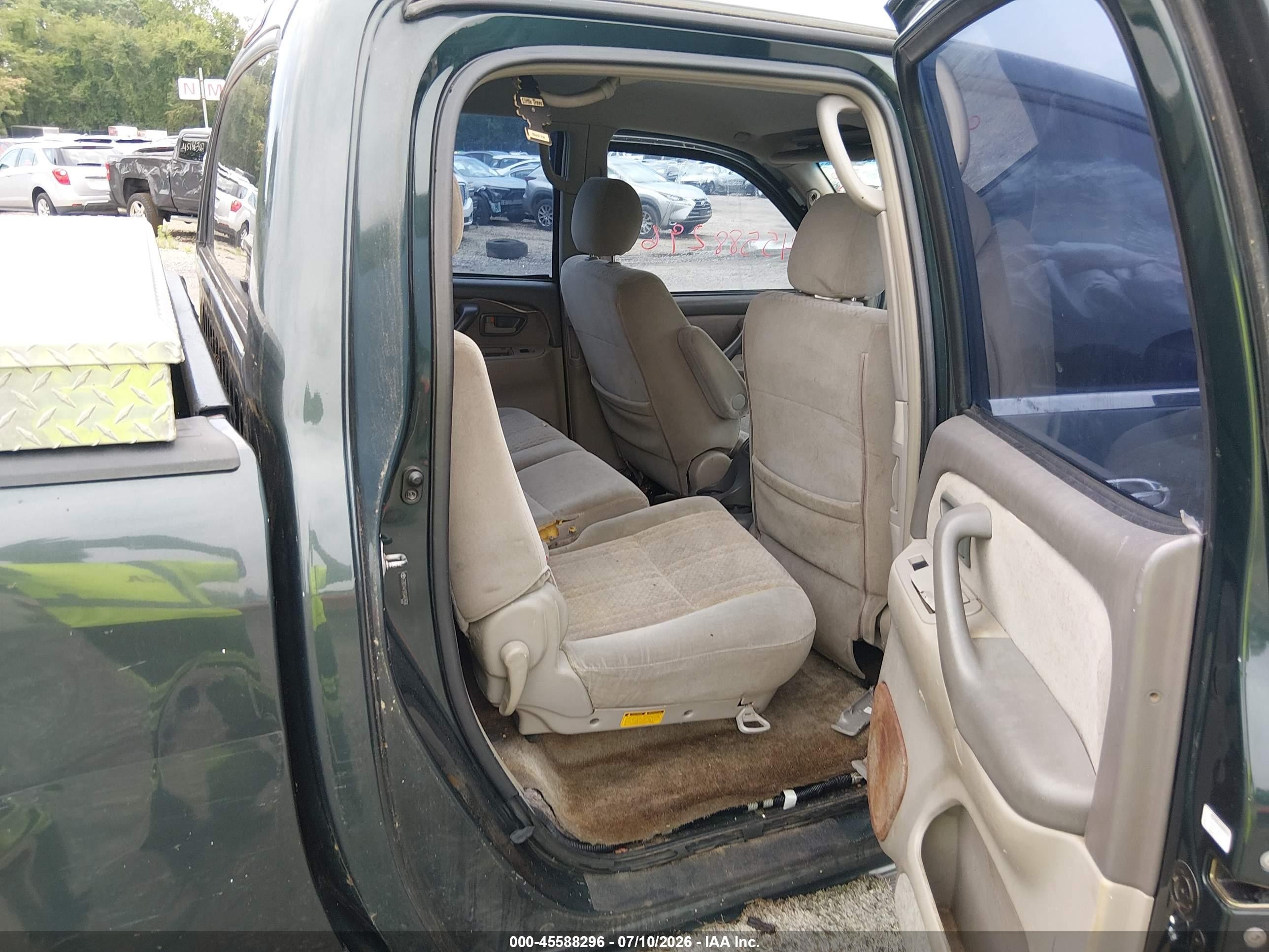 2005 Toyota Tundra Sr5 V8 Green vin: 5TBDT44195S467658