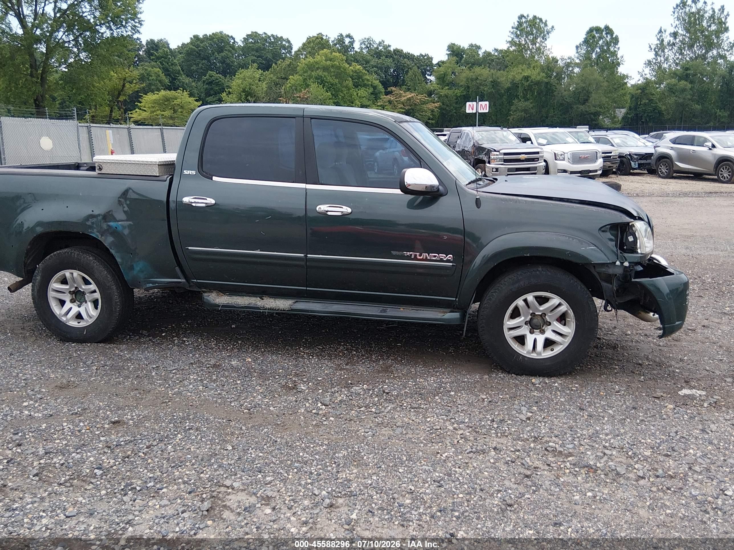 2005 Toyota Tundra Sr5 V8 Green vin: 5TBDT44195S467658