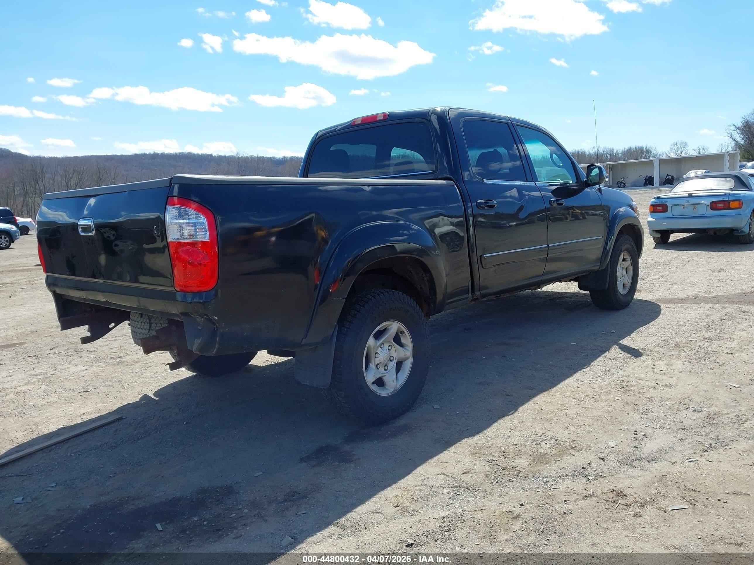 2005 Toyota Tundra Sr5 V8 Black vin: 5TBDT44195S472679