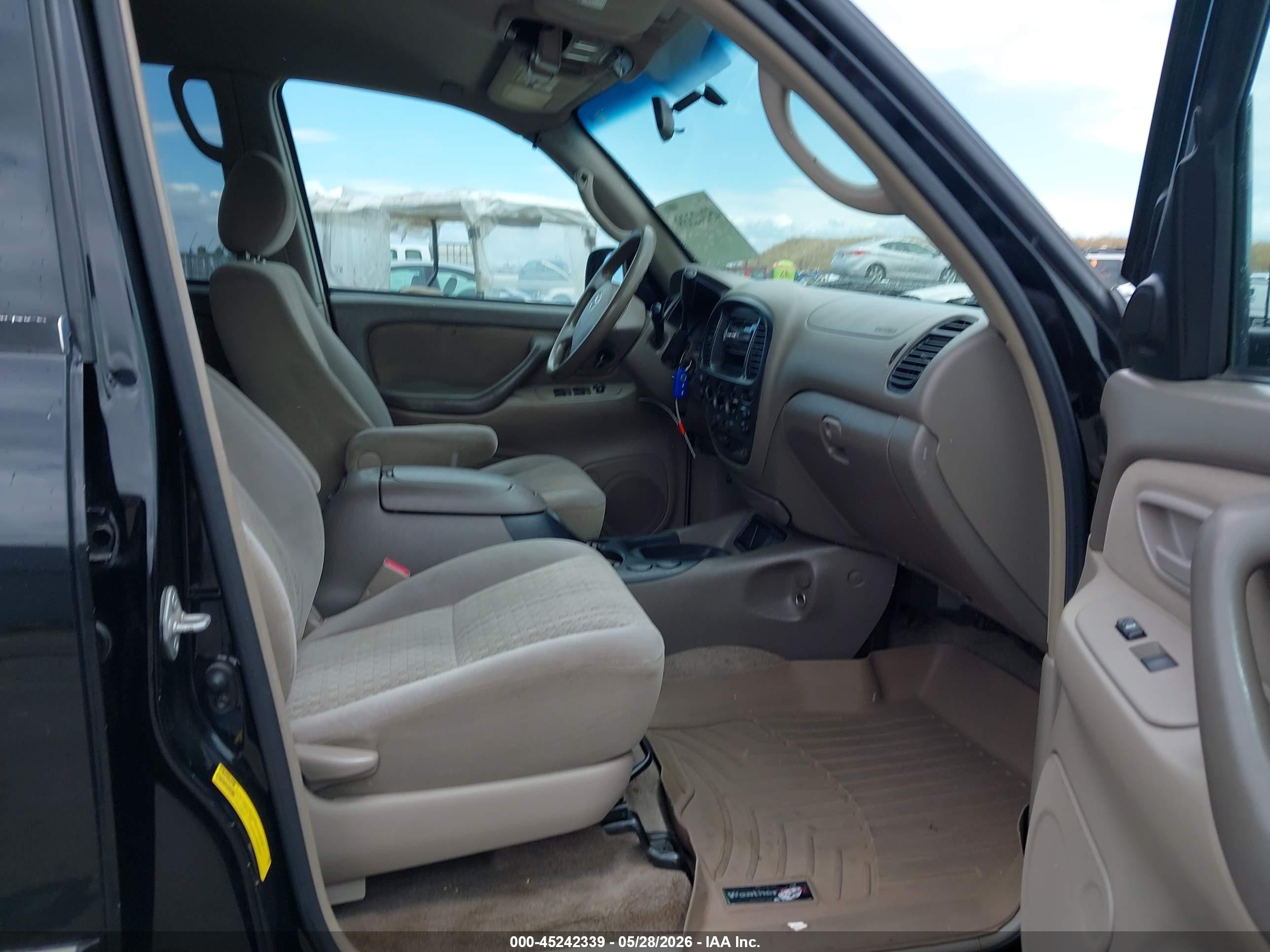 2005 Toyota Tundra Sr5 V8 Black vin: 5TBDT44195S488977