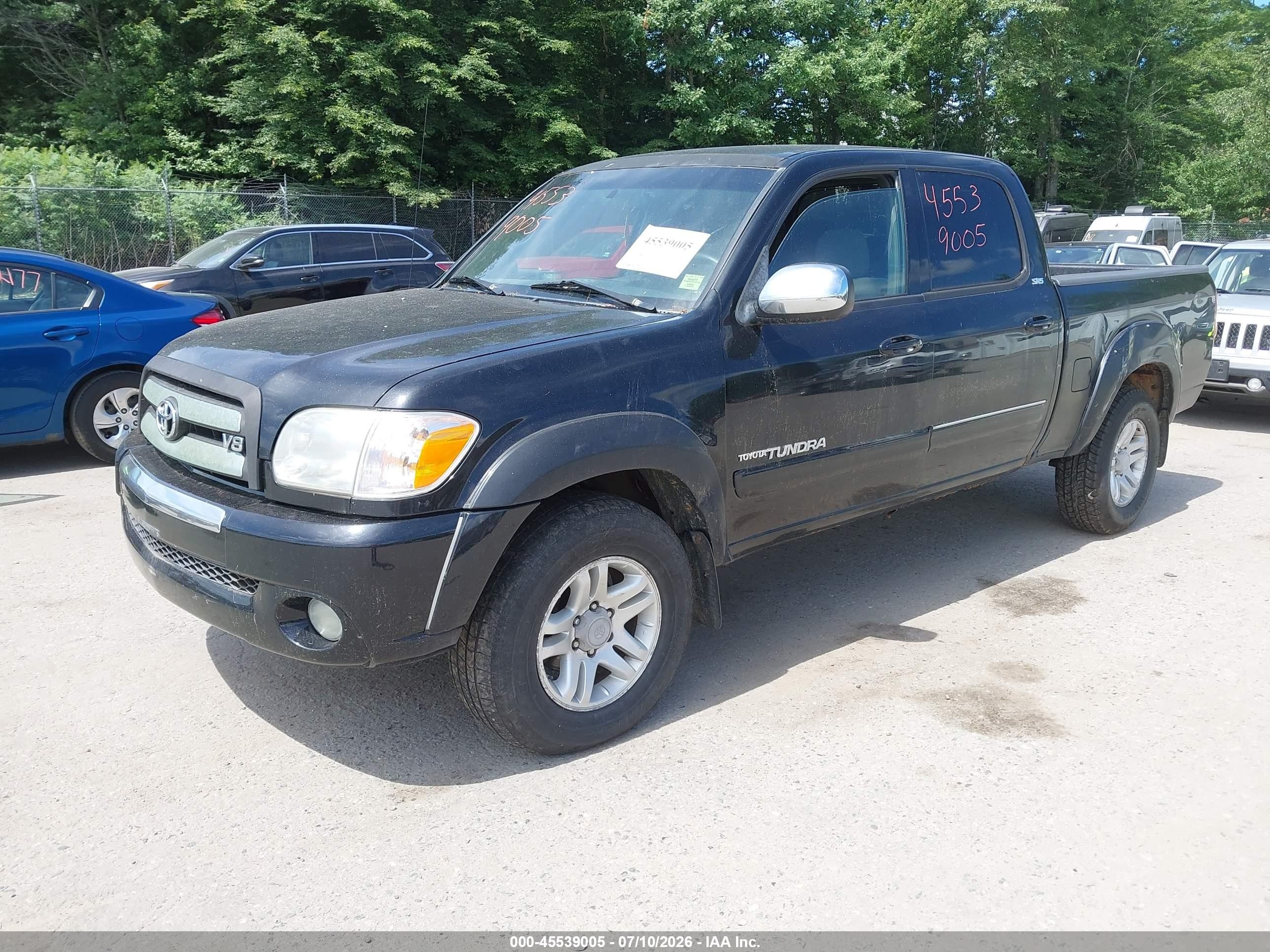 2006 Toyota Tundra Sr5 V8 Черный vin: 5TBDT44196S523602