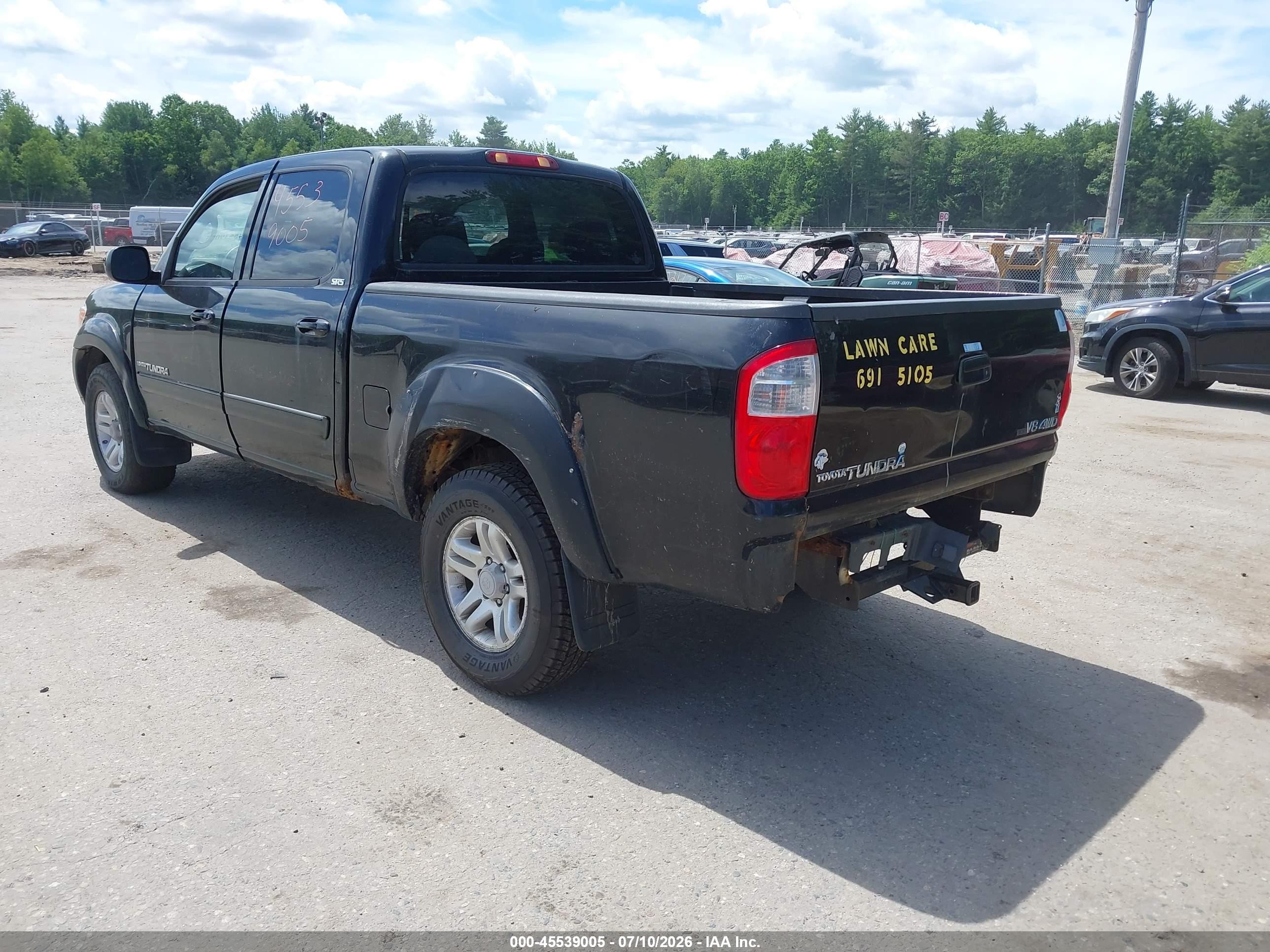 2006 Toyota Tundra Sr5 V8 Черный vin: 5TBDT44196S523602