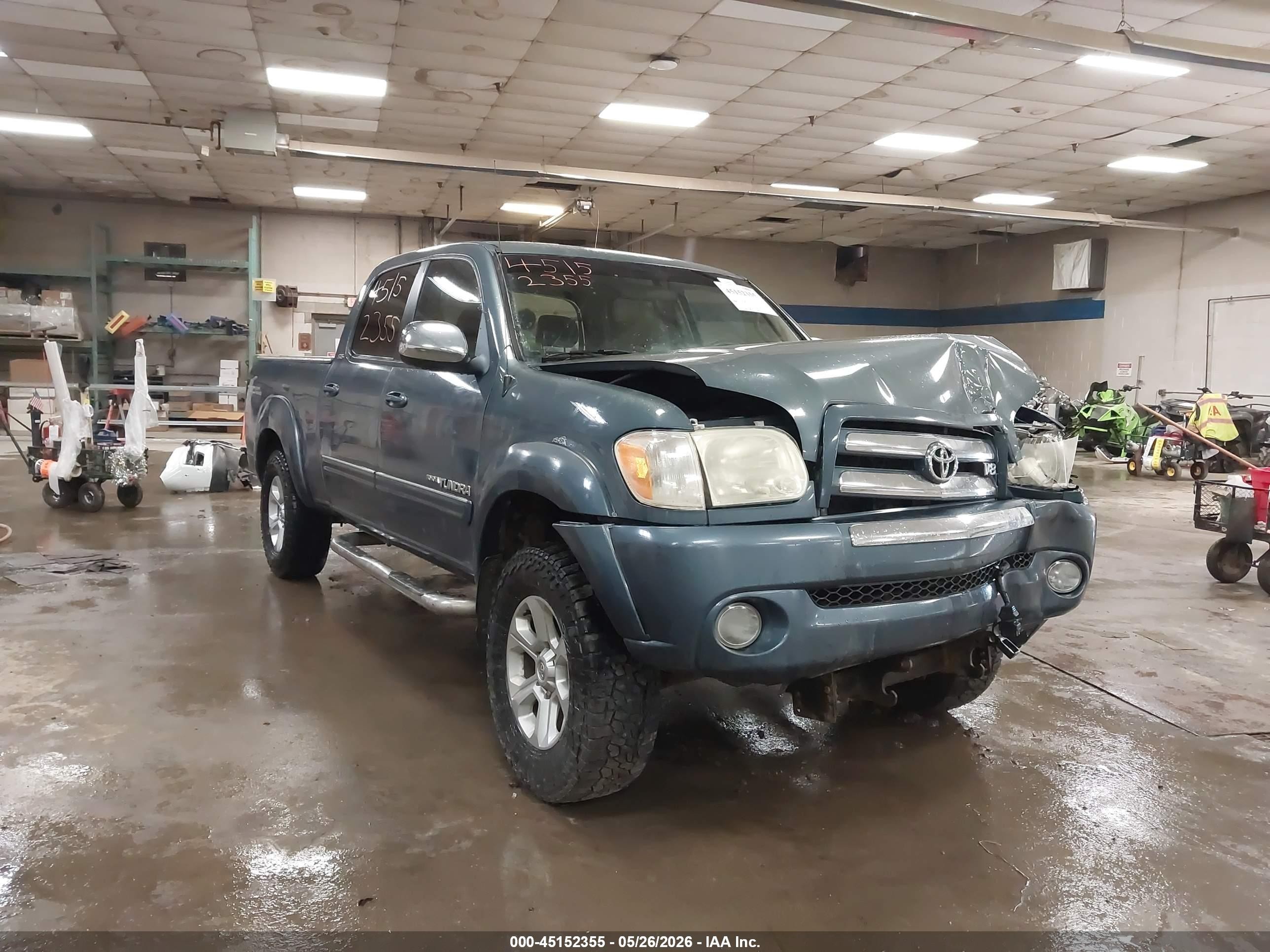 2006 Toyota Tundra Sr5 V8 Blue vin: 5TBDT44196S524572